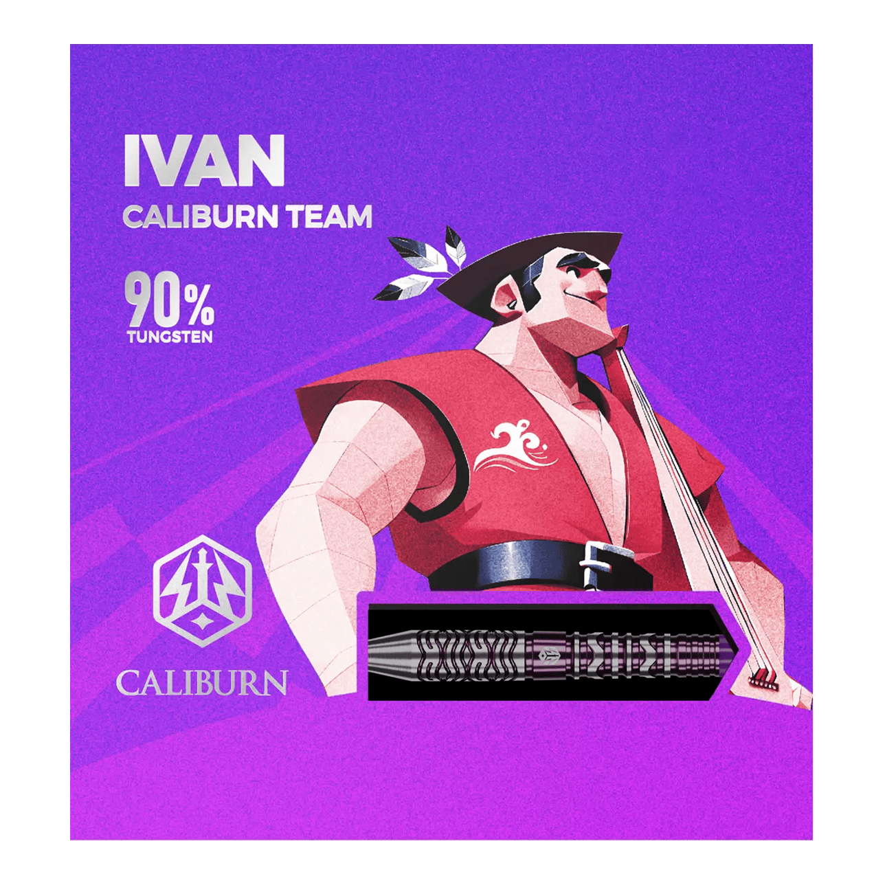 Ocelové šipky Caliburn Awakening Ivan Zu sehen sind die Caliburn Awakening Ivan Steeldarts. Diese Steeldarts sind bekannt für ihre Präzision.