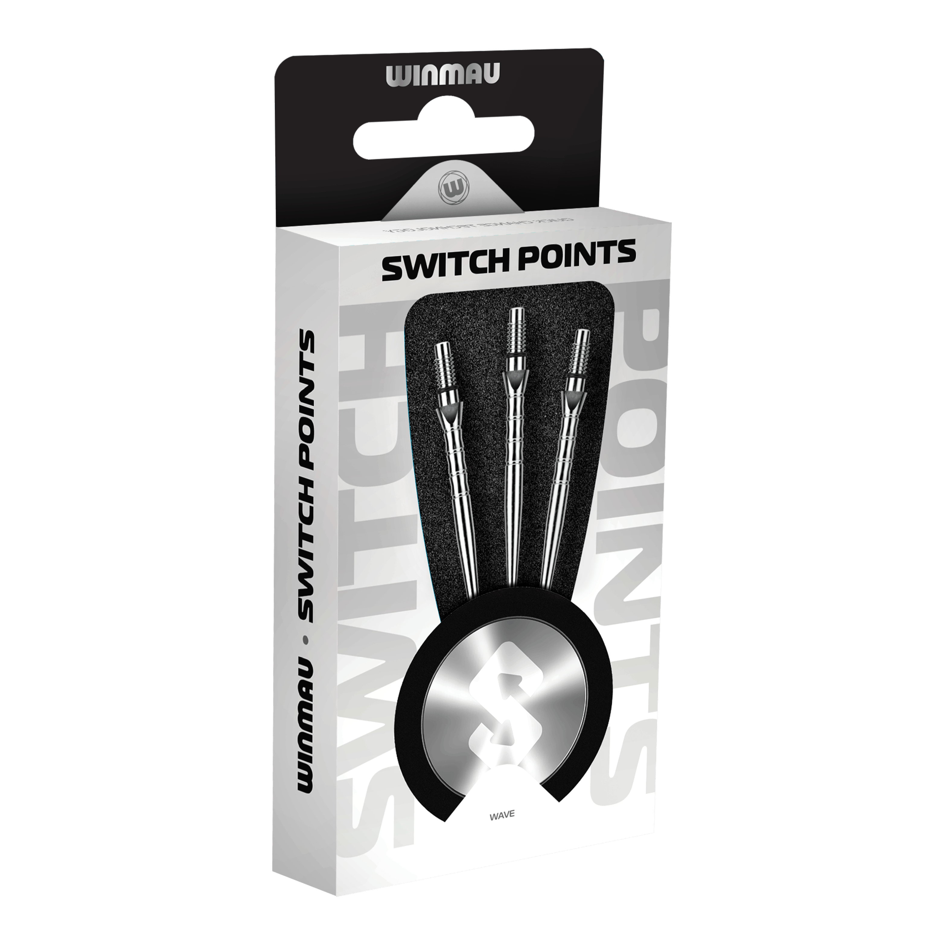 Ocelové hroty šipek Winmau Switch Point Wave - stříbrný efekt Abgebildet sind die Winmau Switch Point Wave Steeldartspitzen im Silver Effect. Die Spitze ist für Dartpfeile geeignet und sorgt für einen besonderen Look.