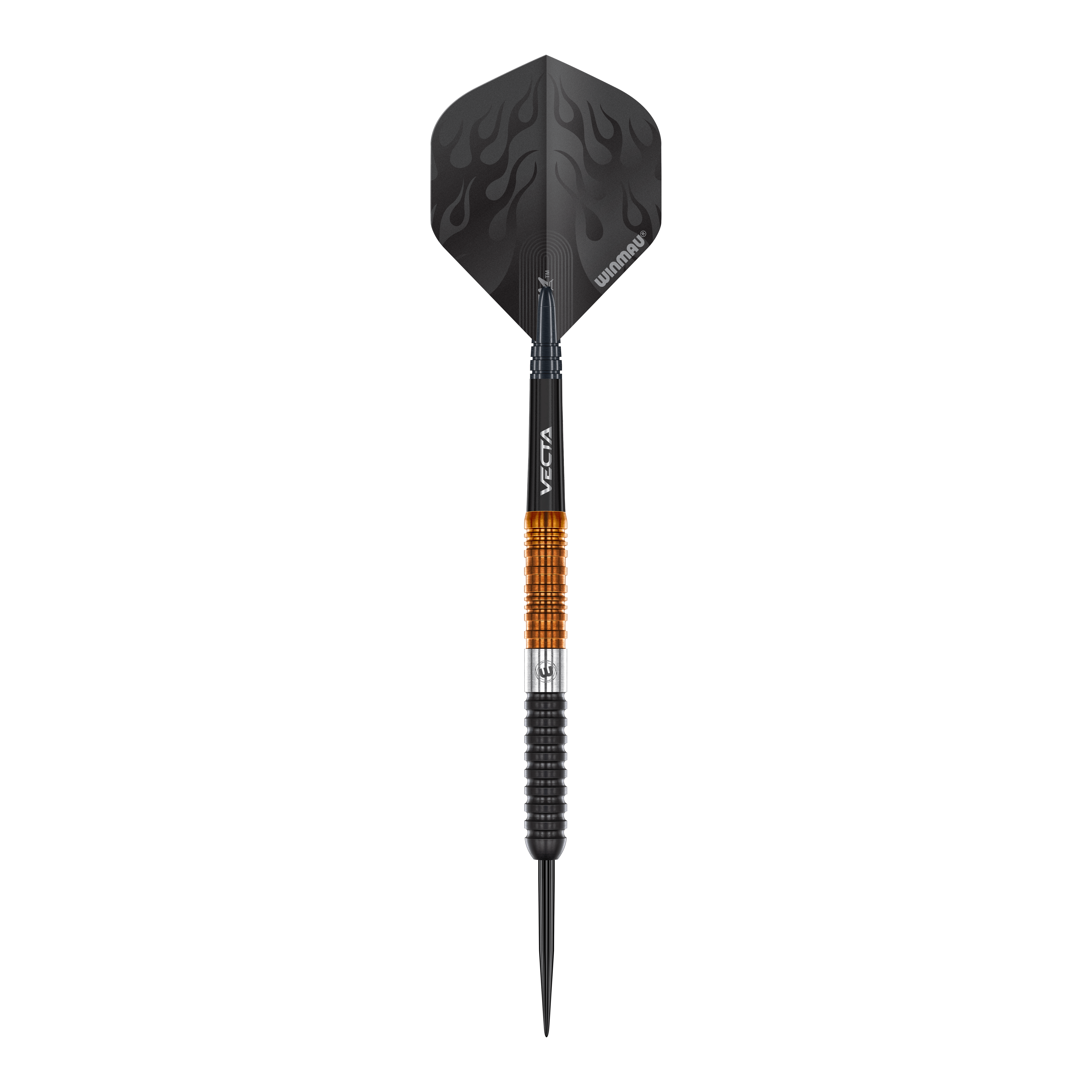 Abgebildet sind die Winmau Team 360 Ben Townley Steeldarts - 23g. Sie zeichnen sich durch ihr präzises Design aus.