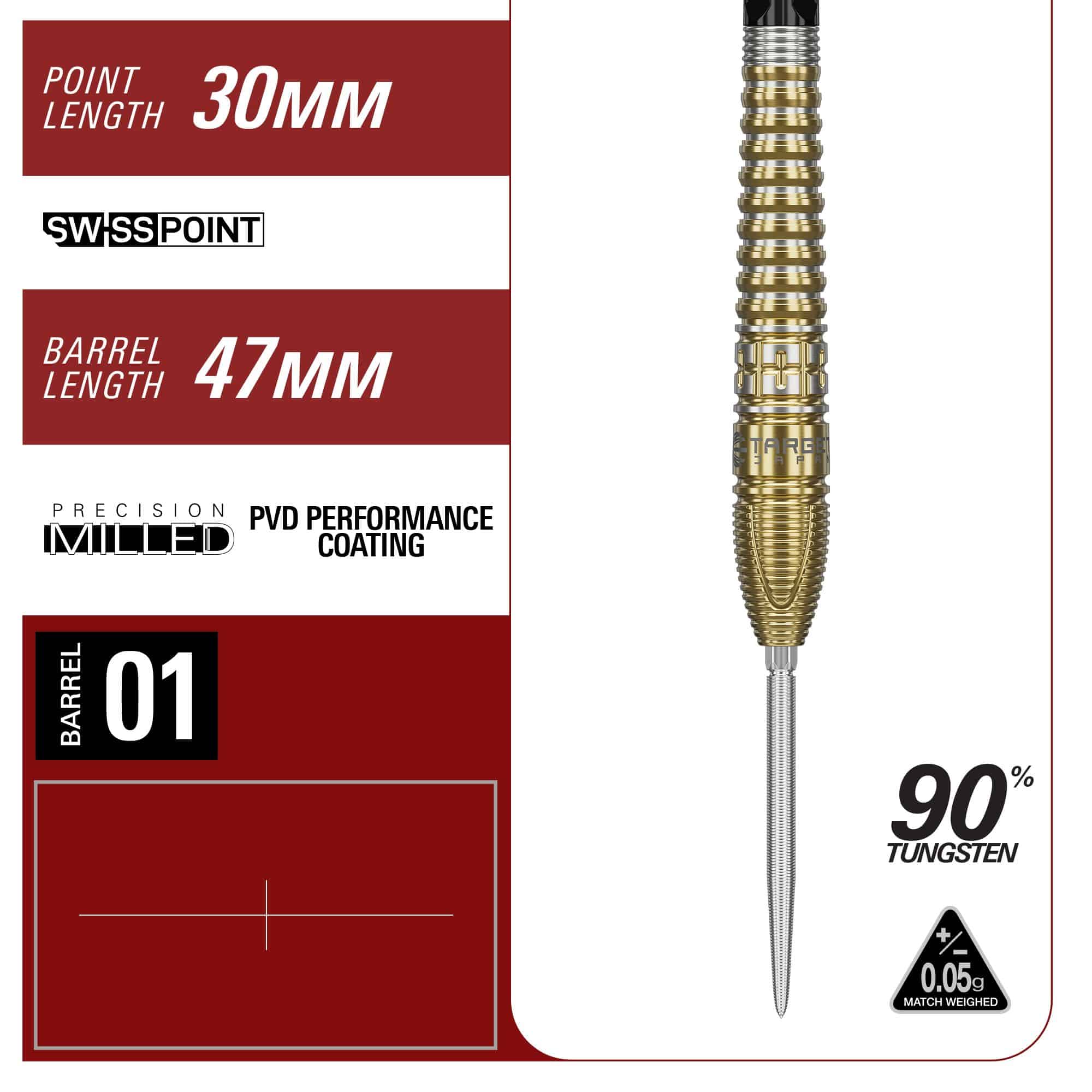 Šipky Target Japan Prime Series Harith Lim HotShot GEN3 Swiss Point Steeldarts Dieses Bild zeigt die Target Japan Prime Series Harith Lim HotShot GEN3 Swiss Point Steeldarts. Die Darts bieten optimale Kontrolle und ein edles Design.
