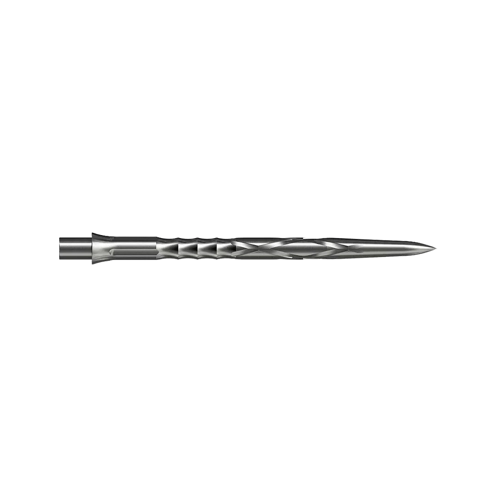 Šipky Mission Caliburn EVO System s ocelovou špičkou - HAN G2 - stříbrná Gezeigt wird eine silberne Steeldartspitze Caliburn Evo System HAN G2 in 36 mm Länge. Die Spitze ist für Steeldarts gedacht.