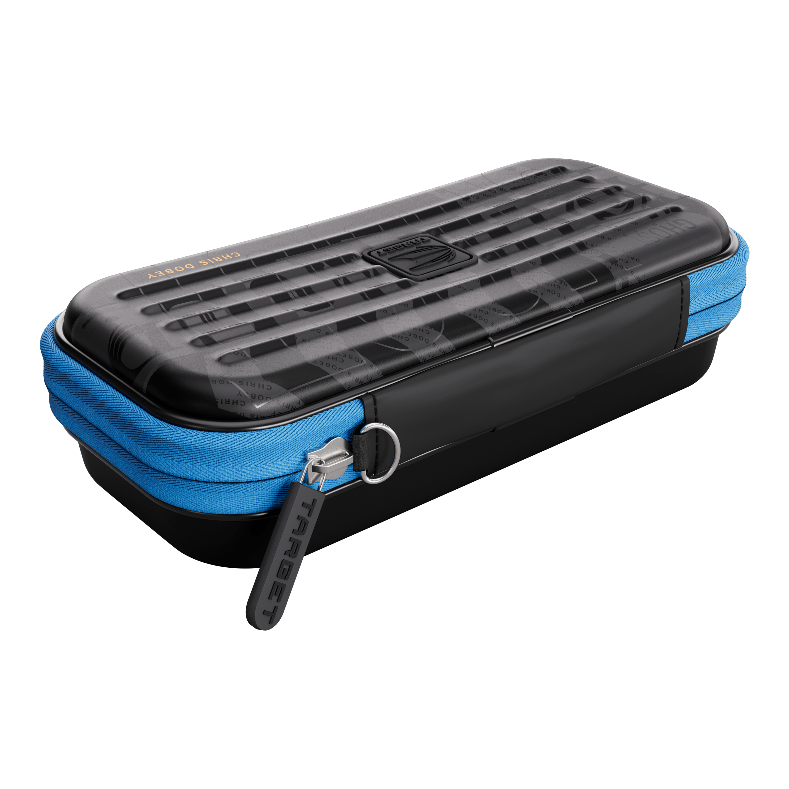 Pouzdro na šipky Takoma Ghost Series Chris Dobey Das Bild stellt das Takoma Ghost Series Chris Dobey Dartcase dar. Die Tasche schützt und transportiert Dartzubehör sicher.