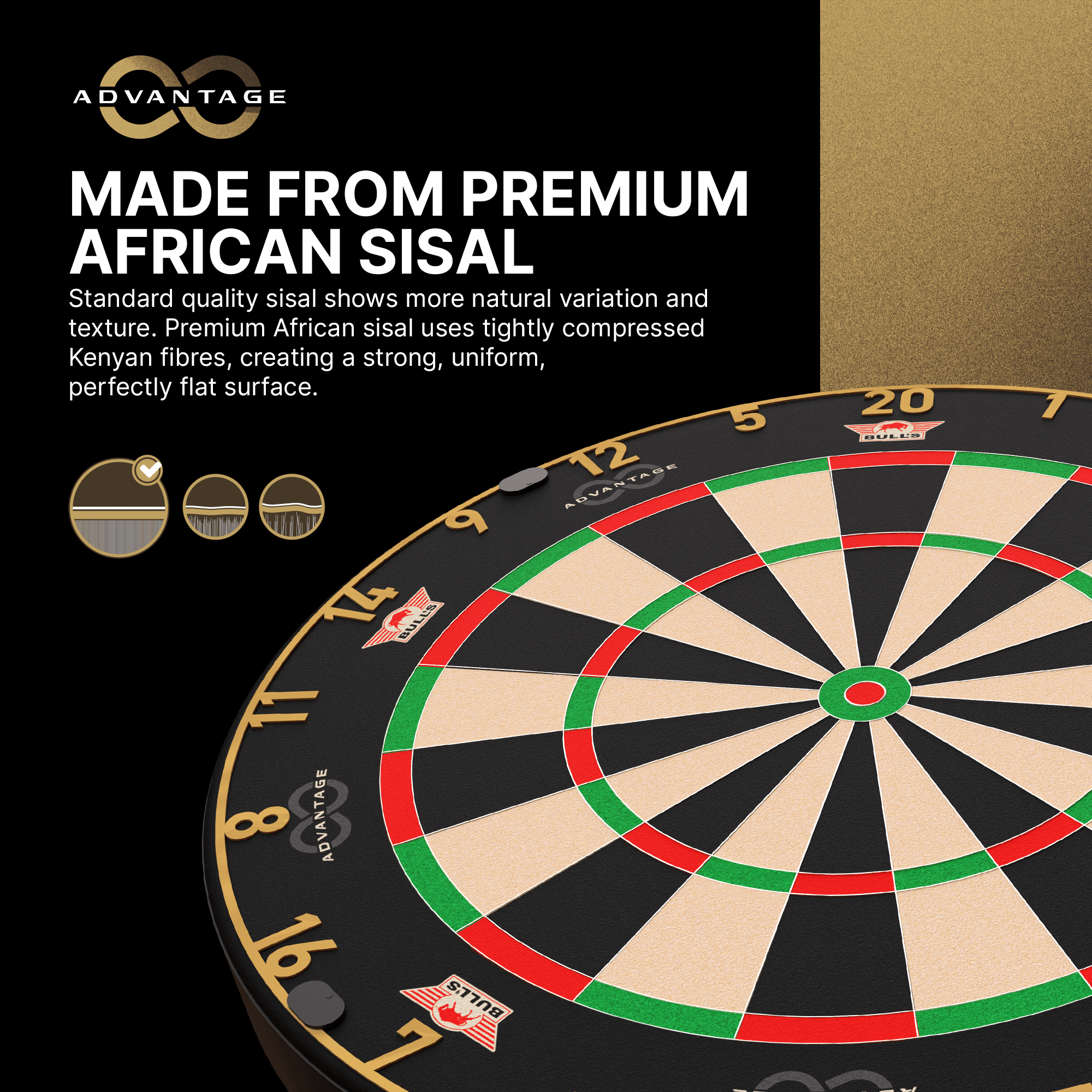 Bulls NL Advantage 8 ocelový terč na šipky Abgebildet ist das Bulls NL Advantage 8 Steeldartboard. Es ist für das Dartspielen mit Stahlspitzen entwickelt.