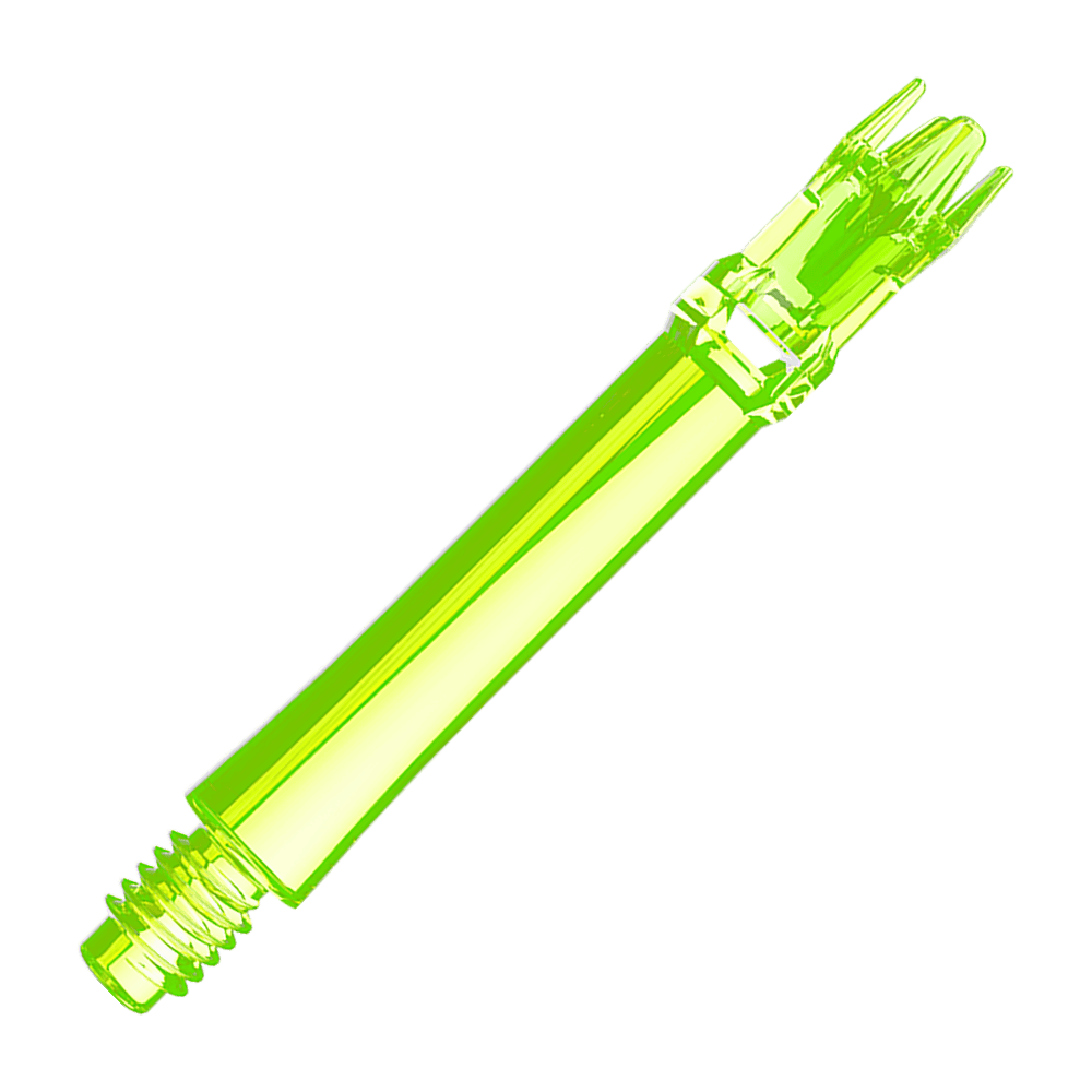 Náhradní hřídele L-Style L-System - neonově žluté Das Produkt zeigt zwei neongelbe Ersatzshafts. Die Anordnung ist linear und die Farbe ist leuchtend.