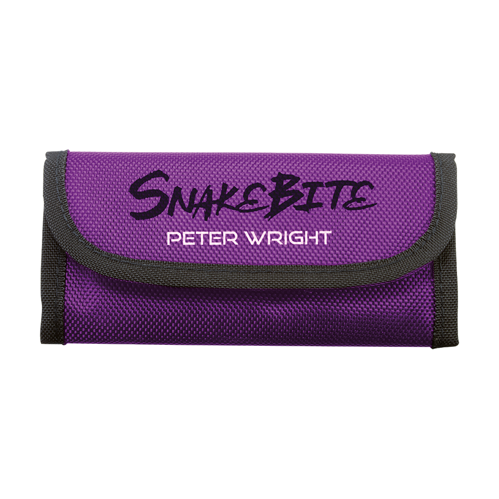 Red Dragon Peter Wright Snakebite Purple Black Trifold Dartwallet