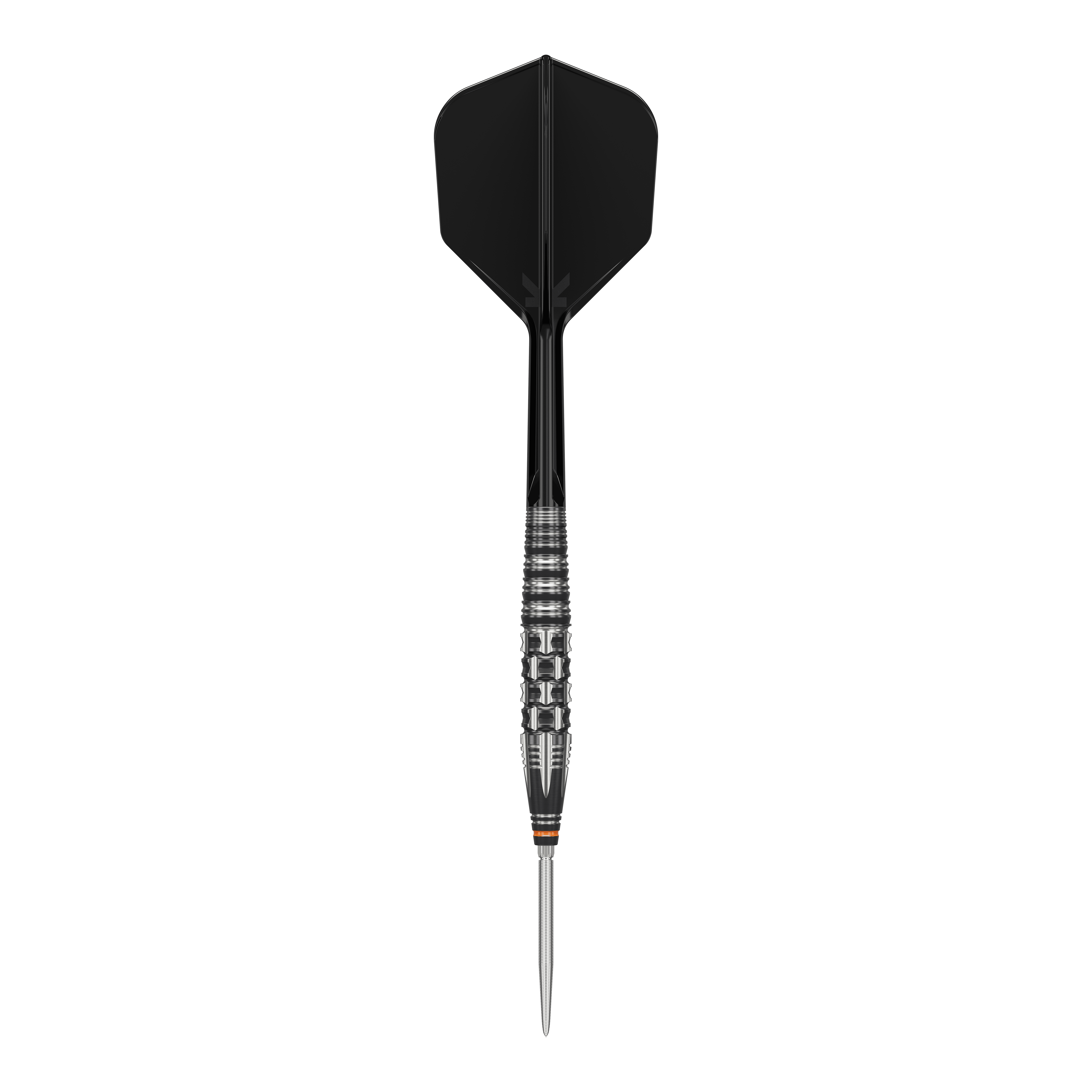 Ocelové šipky Target Japan Black Marque Dancing Duck GEN 4 Das Bild zeigt einen Target Japan Black Marque Dancing Duck GEN 4 Steeldart. Der Dartpfeil hat ein elegantes, schwarzes Design mit einer metallischen, strukturierten Griffzone.