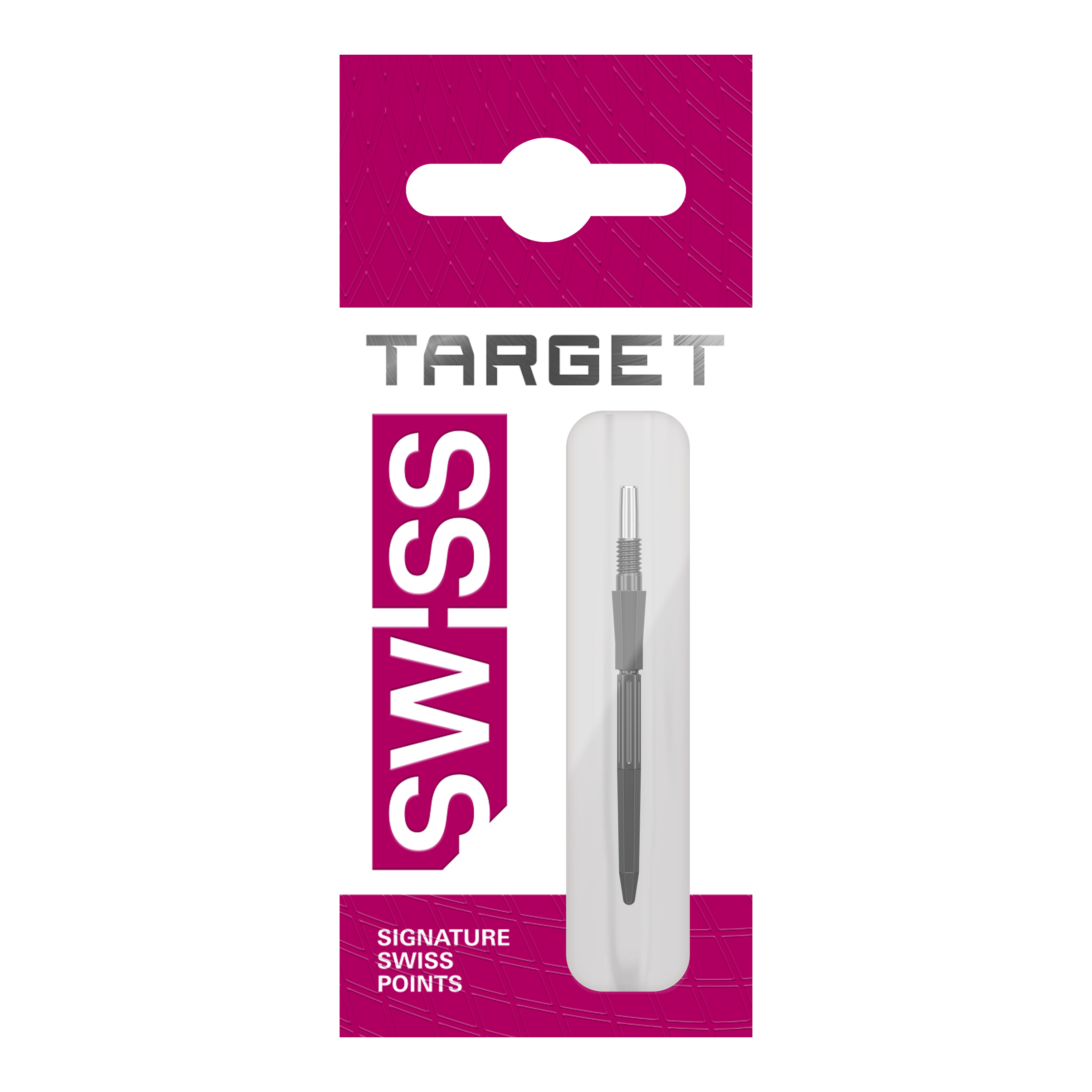 Špičky na šipky Target Elysian Archetype 43 Swiss Point ocelové - černé Hier sind drei schwarze Dartspitzen von Target Elysian Archetype 43 SwissPoint, 30 mm lang, zu sehen. Sie werden als Gruppe präsentiert.