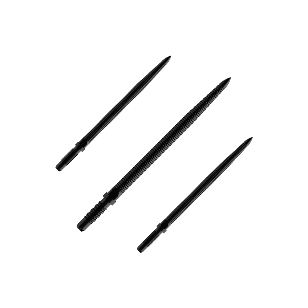 Špičky šipek Bulls NL Convertible Point - Micro Grip - černé Abgebildet ist ein Set von Dartspitzen mit MicroGrip und schwarzer Farbe. Der Dateiname lautet BU57704_BullsNL_Convertible_Points_MicroGrip_Schwarz_32mm_1Set.