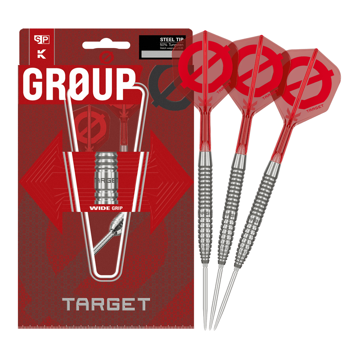 Ocelové šipky Target Group O 02 Swiss Points
