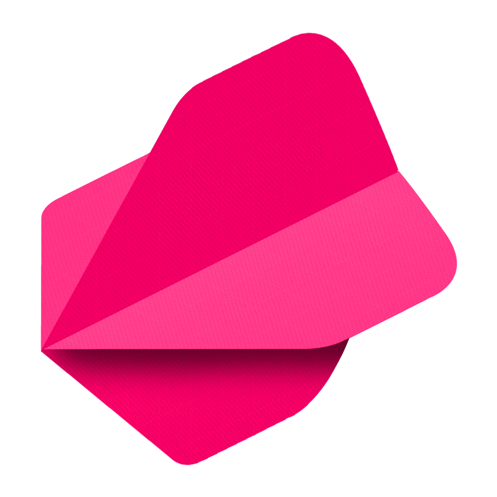 Das Bild zeigt einen Nylon-Stoff Flight in leuchtendem Neon Pink. Die Oberfläche ist glatt und das Design wirkt modern und auffällig.