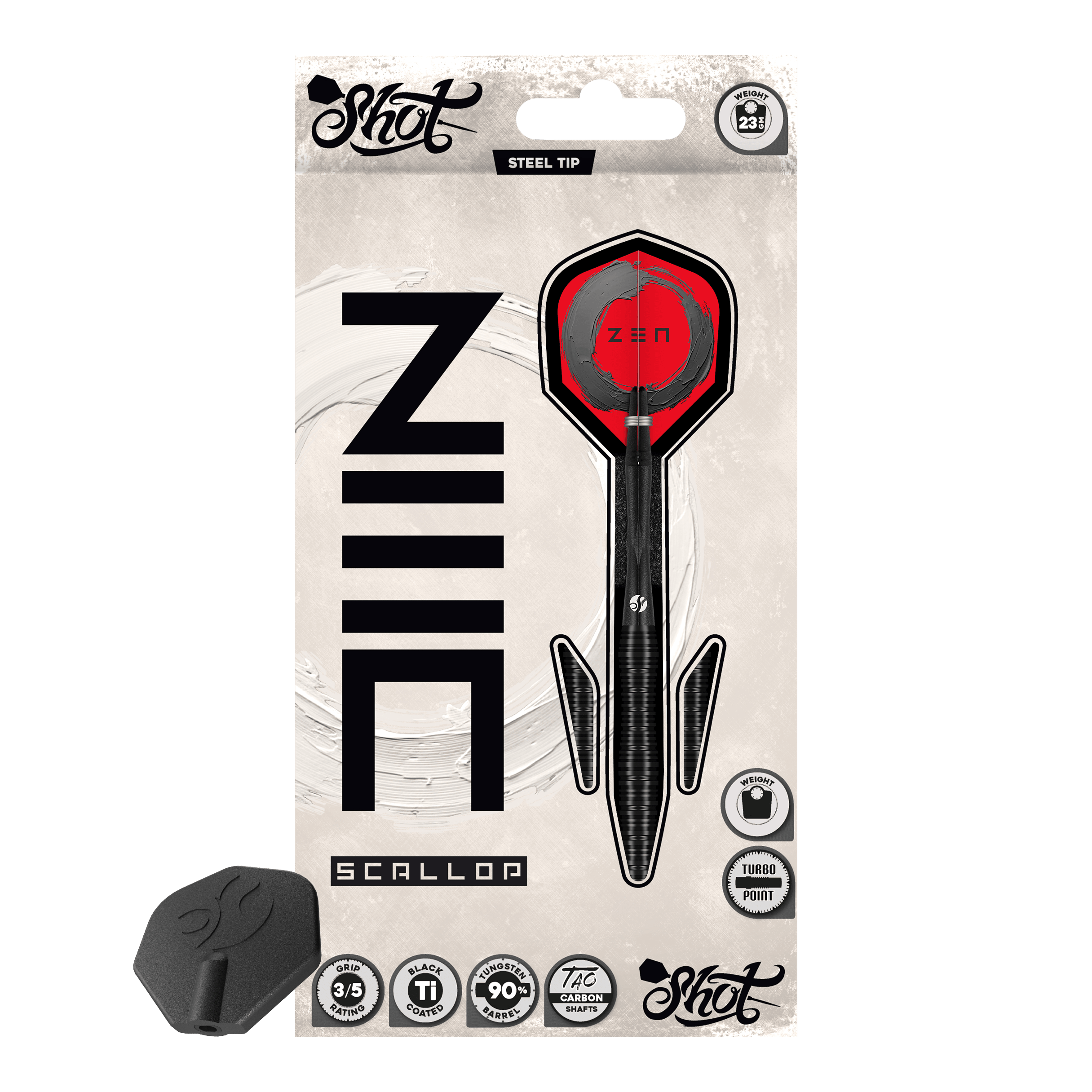 Steeldarts Shot ZEN Scallop Turbo Point - 23g