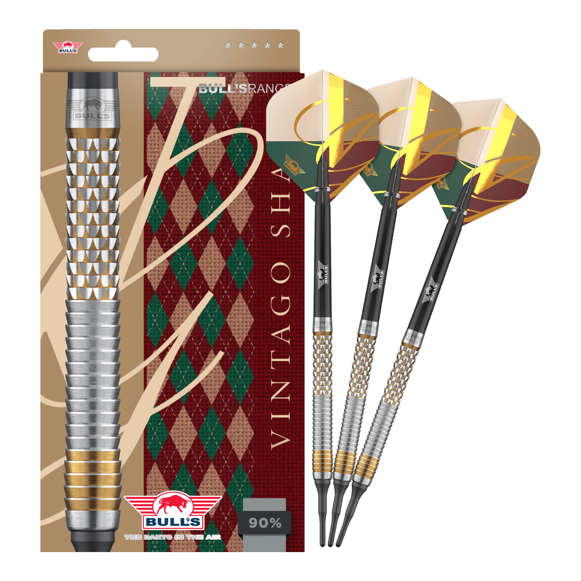 Šipky Bulls NL Vintage Shark Soft - 18g Dies ist ein Bild von Bulls NL Vintago Shark Softdarts - 18g. Zu sehen sind hochwertige Softdarts für den Dartsport.