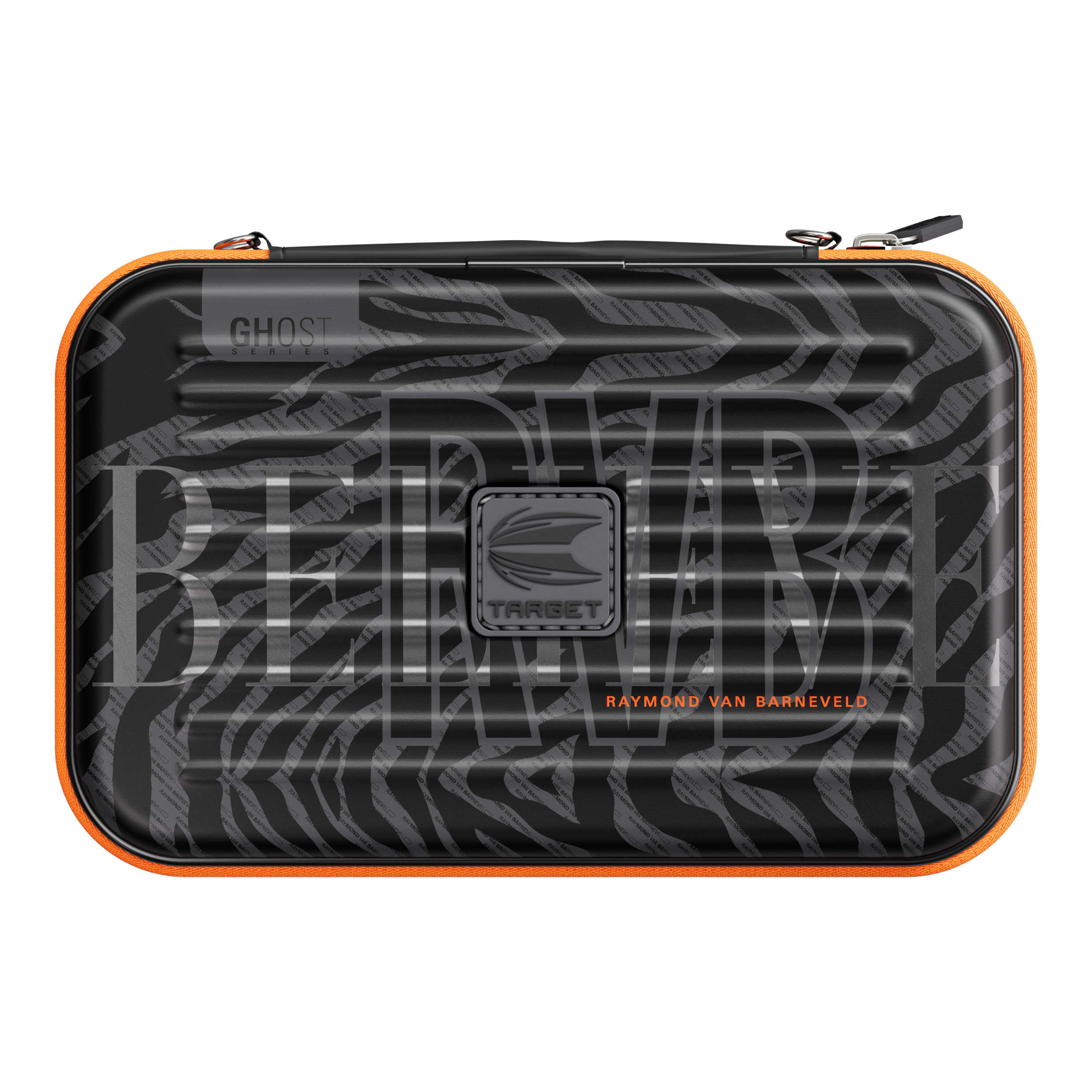 Pouzdro na šipky Takoma XL Ghost Series Raymond Van Barneveld Zu sehen ist das Takoma XL Ghost Series Raymond Van Barneveld Dartcase. Die Tasche bietet Schutz und Stil für Dartspieler.