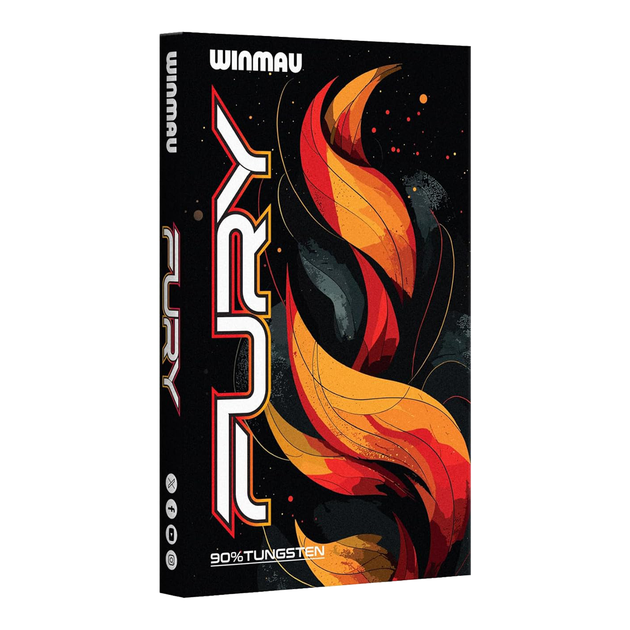 Ocelové šipky Winmau Fury - 22g Abgebildet sind die Winmau Fury Steeldarts mit 22g Gewicht. Diese Darts eignen sich ideal für präzises Werfen.