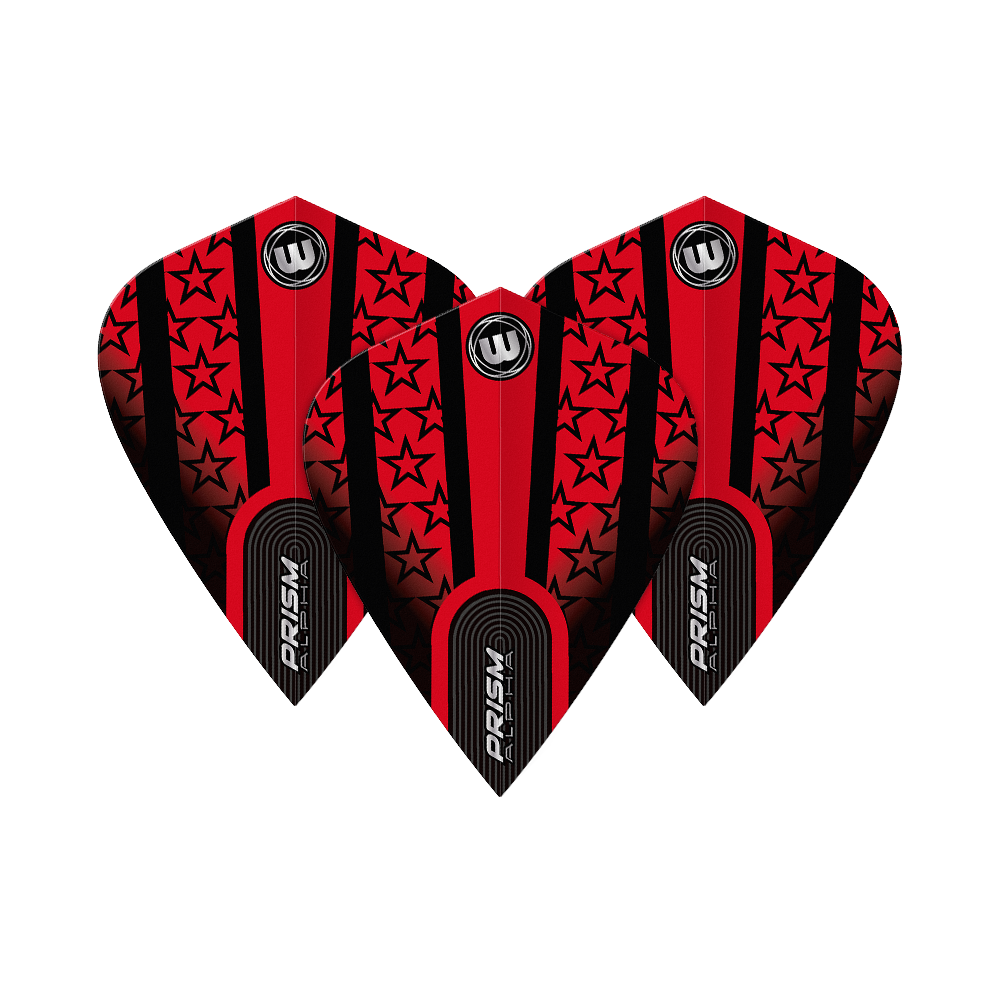 Lety draka Winmau Alpha Red Black Stars