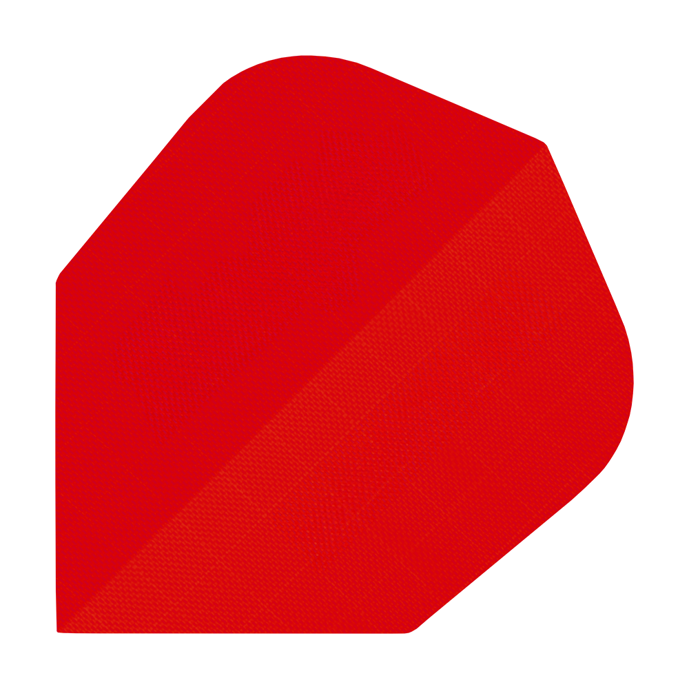 Dieses Bild zeigt einen Nylon-Stoff Flight in roter Farbe. Es handelt sich um einen Dartpfeil-Zubehörartikel.