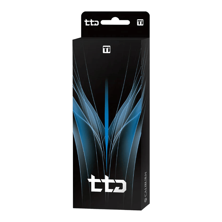 Caliburn TTD Complete Titanium T1 černé ocelové šipky - 5g Hier sehen Sie den Caliburn TTD Complete Titanium T1 Black Steeldarts - 5g. Es handelt sich um einen hochwertigen schwarzen Steeldart aus Titan.
