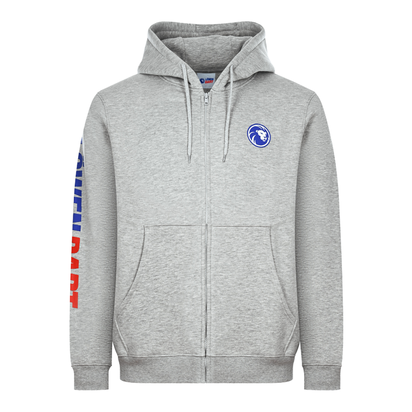 Mikina s kapucí na zip Löwen Collection Hier ist der Löwen Kollektion Zip-Hoodie abgebildet. Der Hoodie hat einen Reißverschluss und gehört zur Löwen Kollektion.