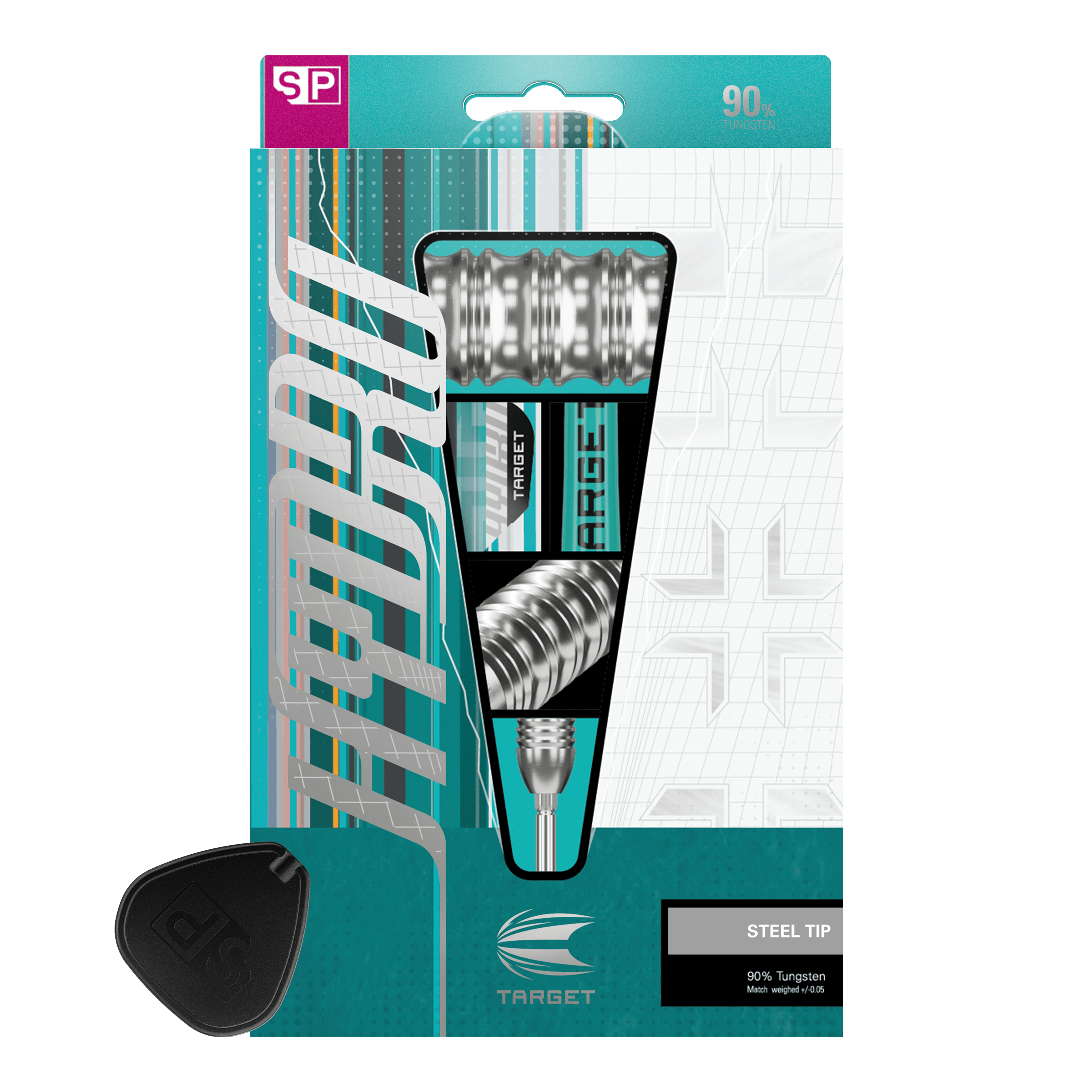 Ocelové šipky Target Hydro 02 Swiss Point Das Bild zeigt die Target Hydro 02 Swiss Point Steeldarts. Der Fokus liegt auf dem Design und der Verarbeitung der Darts.