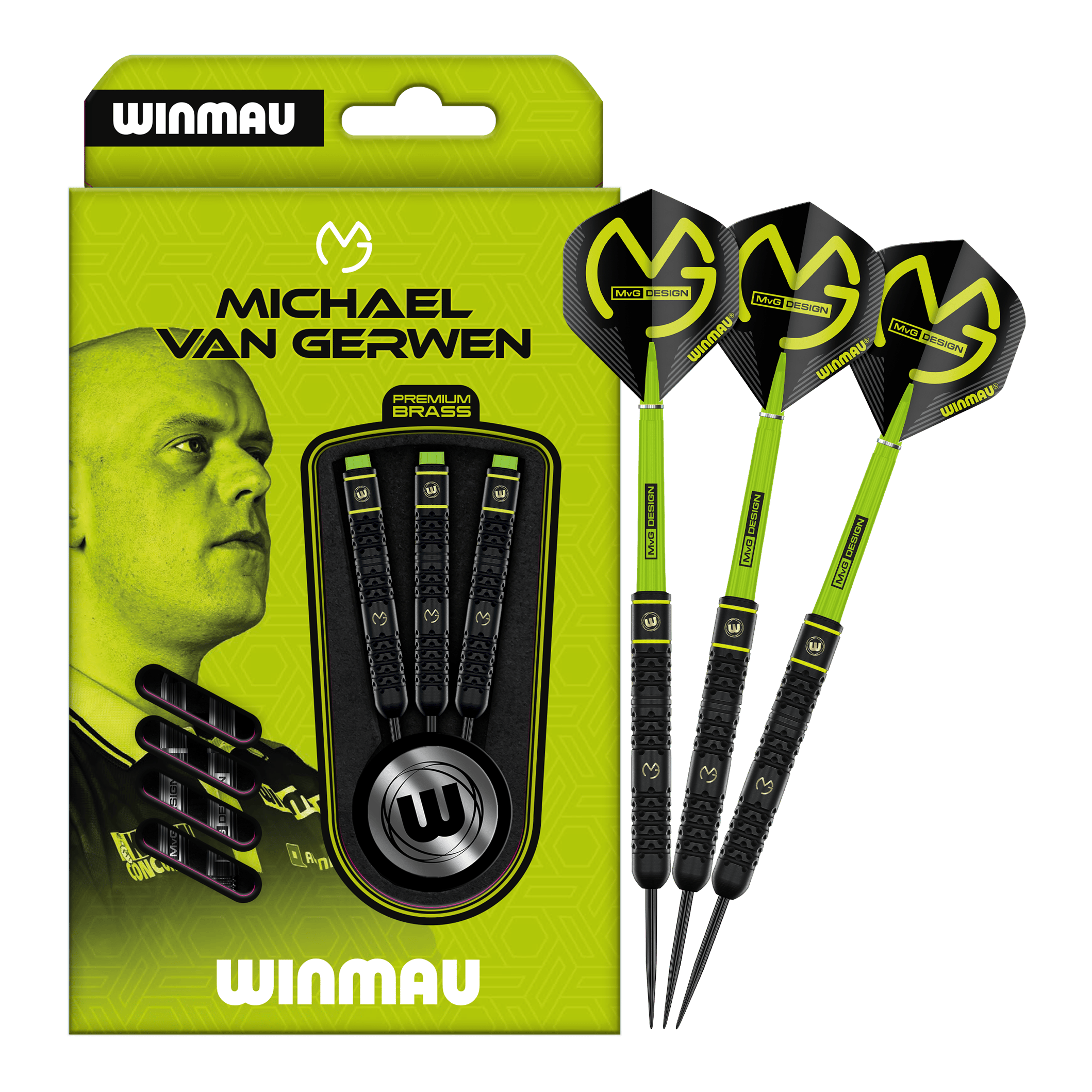 Ocelové šipky Winmau Michael Van Gerwen - 21 g
