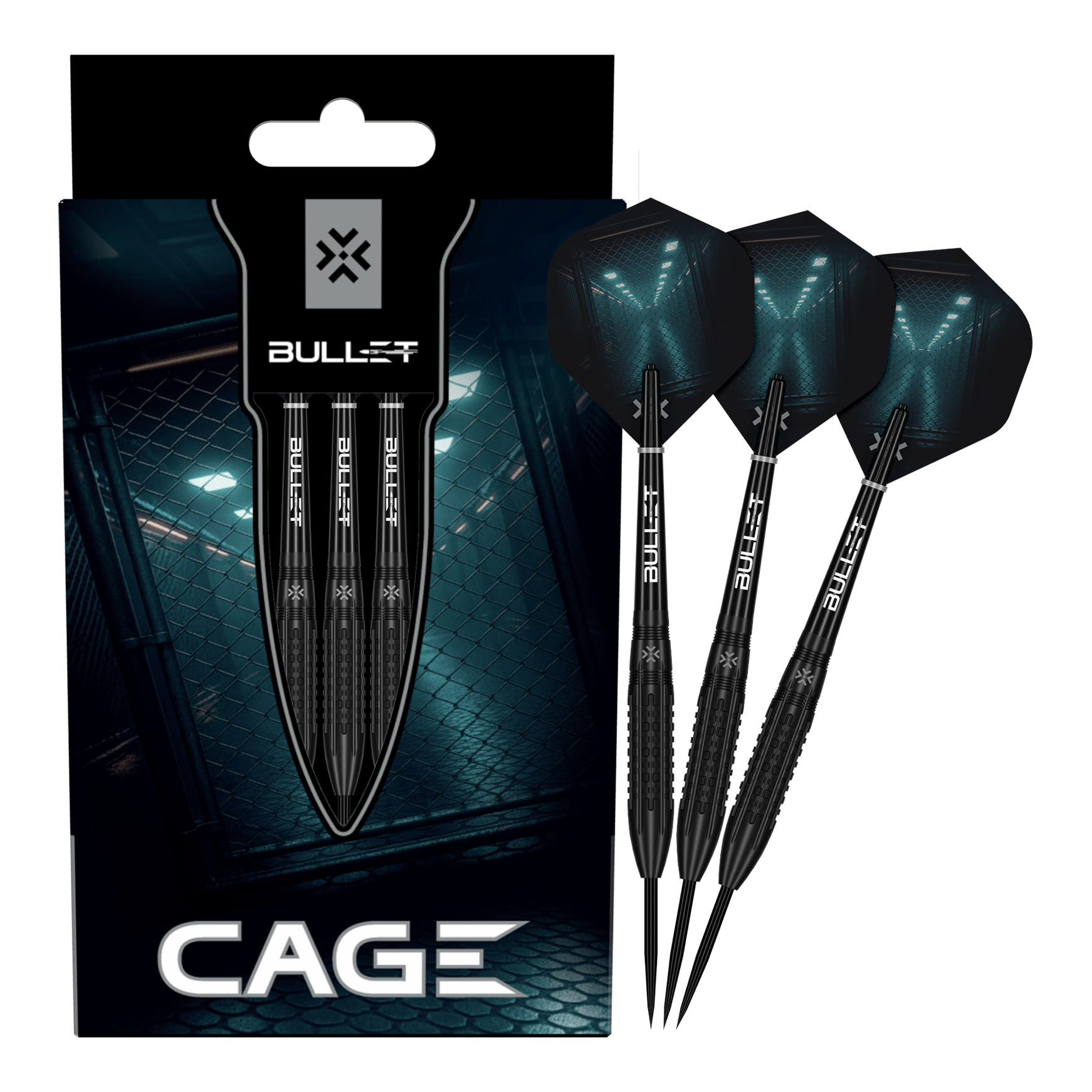 Ocelové šipky Bullet Cage Abgebildet sind die Bullet Cage Steeldarts. Das Produkt eignet sich ideal für Dartspieler.