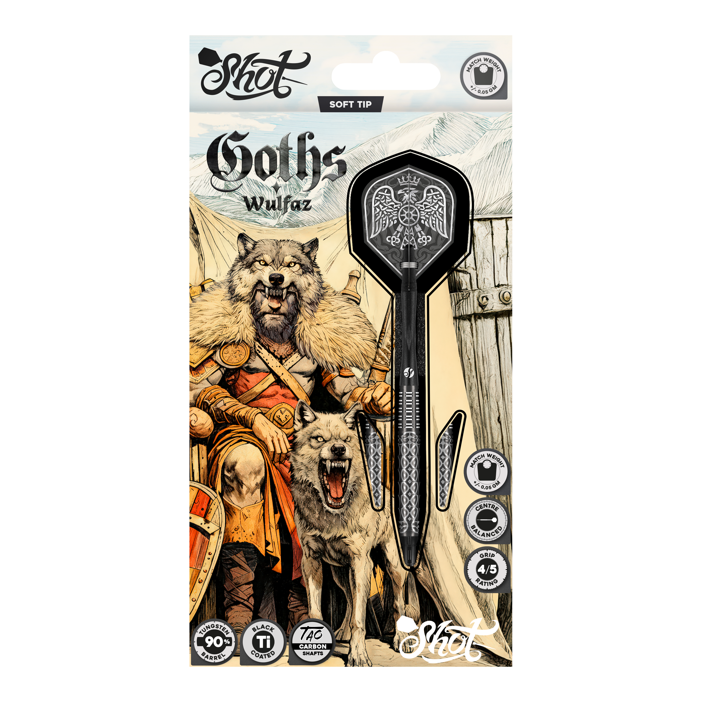 Měkké šipky Shot Goths Wulfaz - 20g