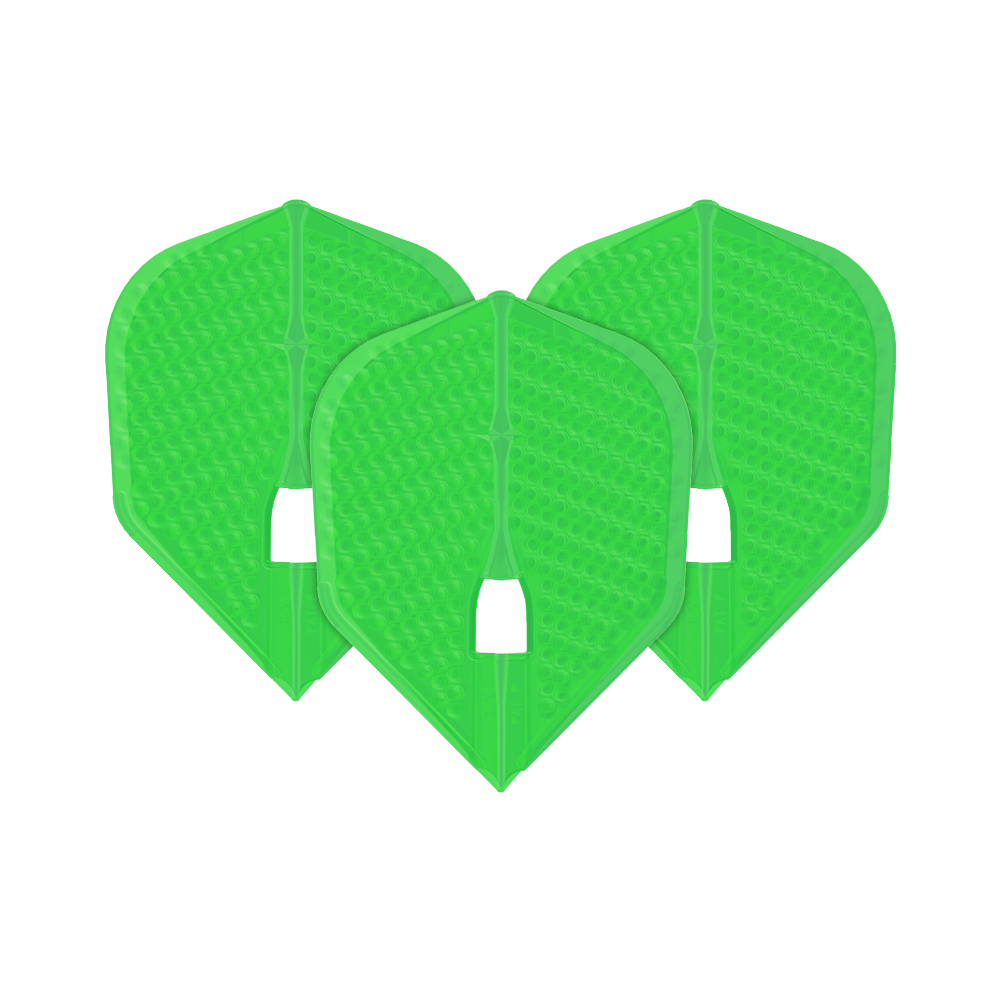 L-Style Flights Dimple Champagne L3PRO Shape Hier sieht man ein Set L-Style Flights Dimple Champagne L3PRO Shape. Das Zubehör eignet sich zum Dartspielen.