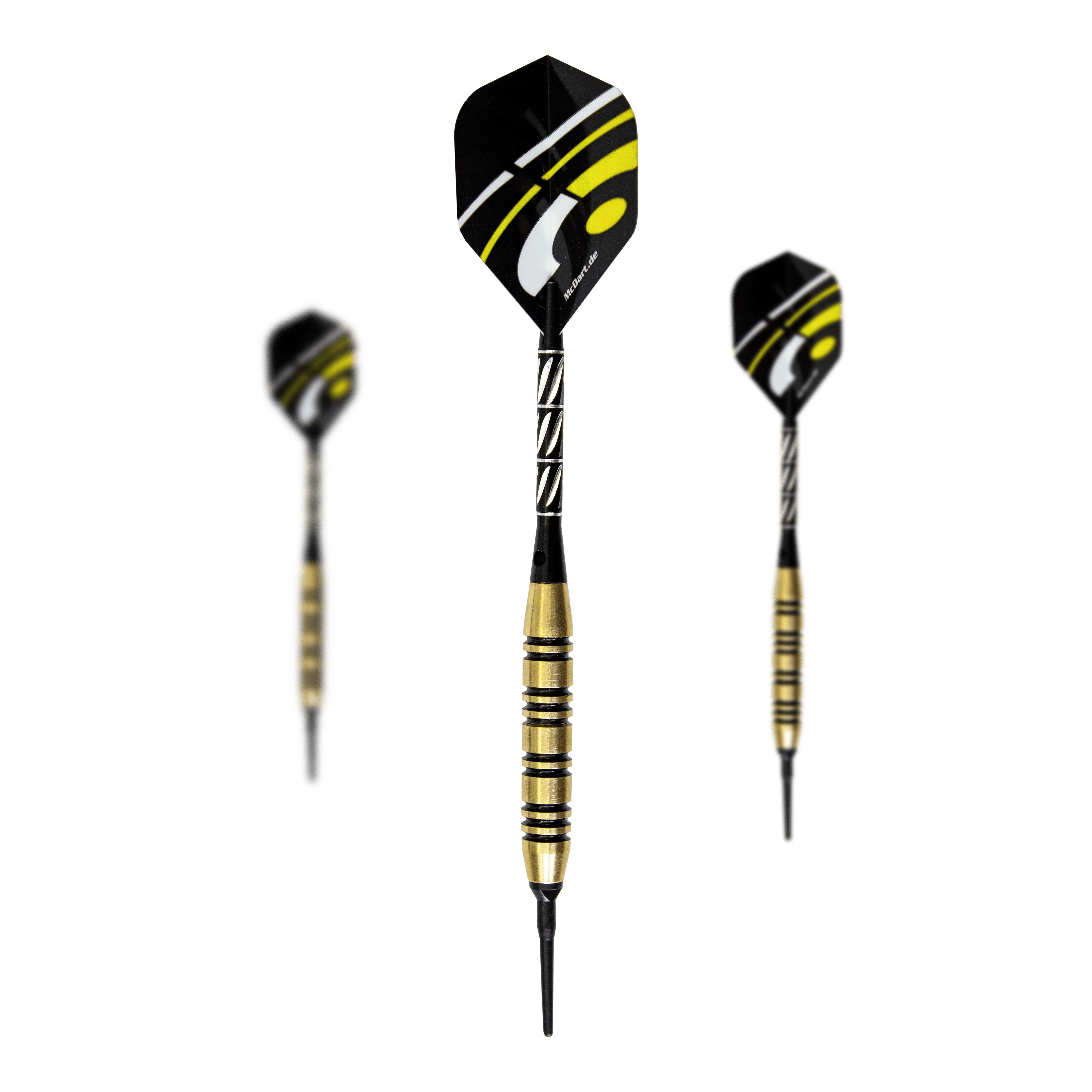 McDart Black Stripe Brass Softdarts - 17g