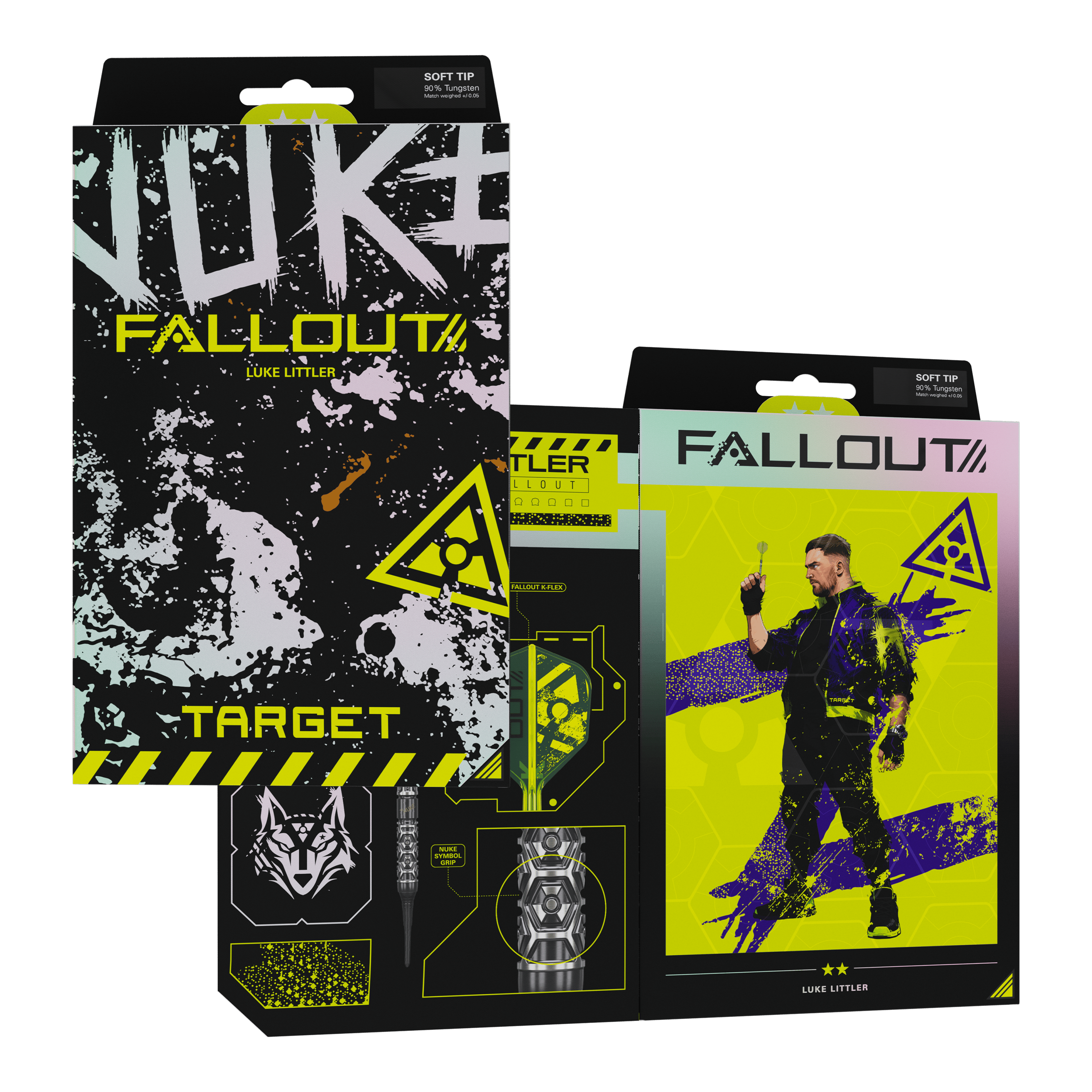Měkké šipky Target Luke Littler Nuke Fallout - 19g