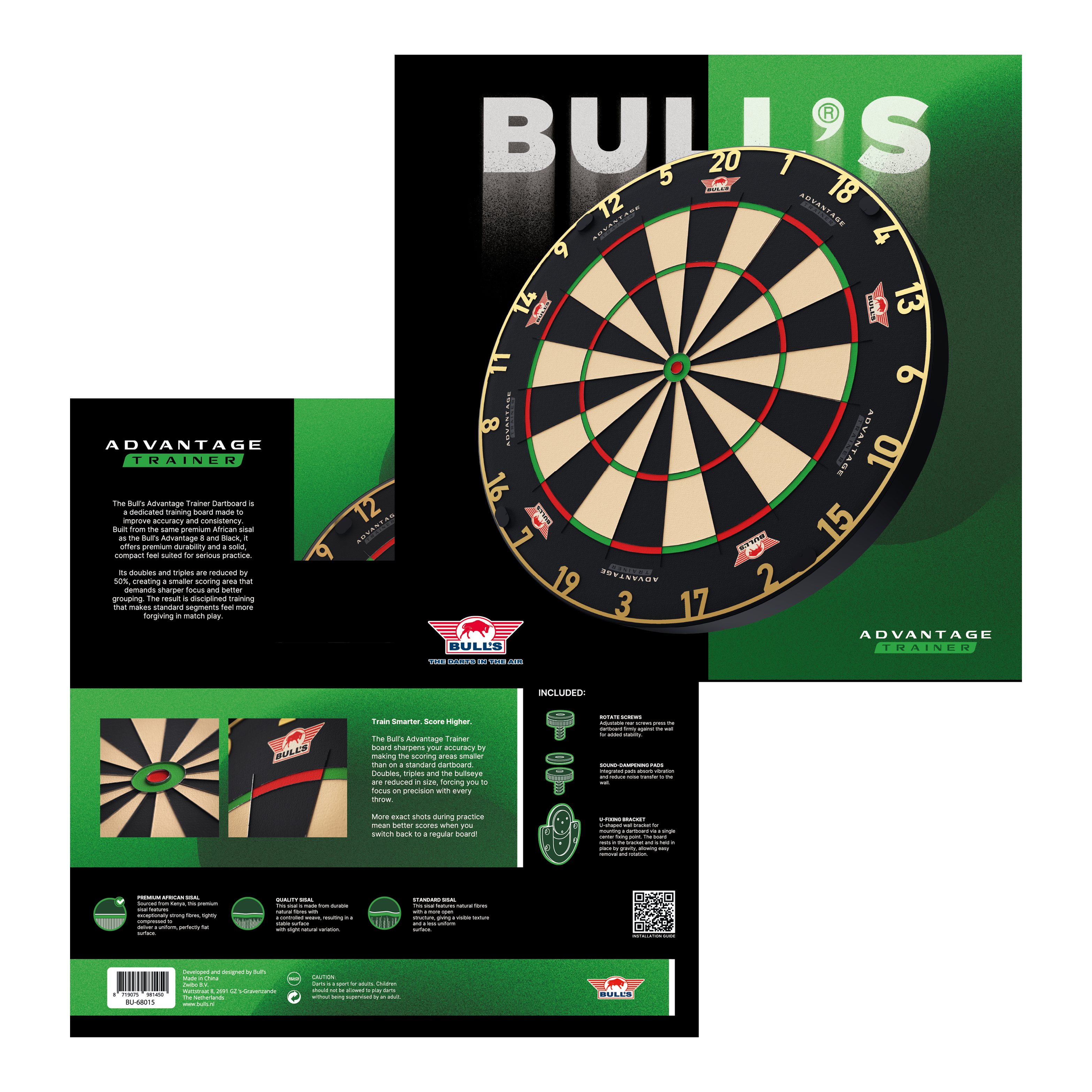 Ocelový terč Bulls NL Advantage 8 TRAINER