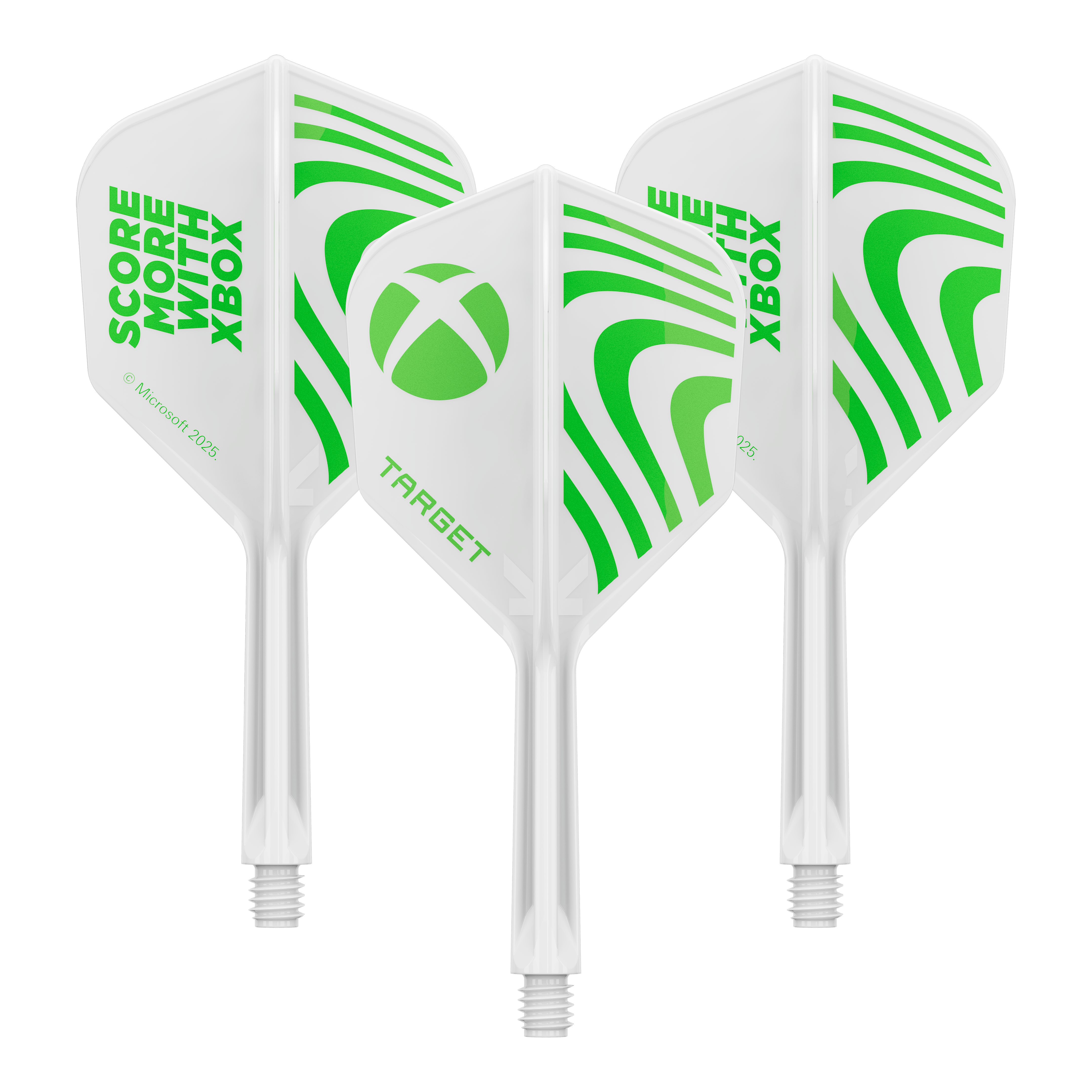 Letky Target Xbox K-Flex No6 - bílé Dieses Bild zeigt vermutlich Target Xbox KFlex No6 Flights in der Größe 19mm, ein Set. Das Bild dient zur Veranschaulichung der Dart-Zubehörteile.
