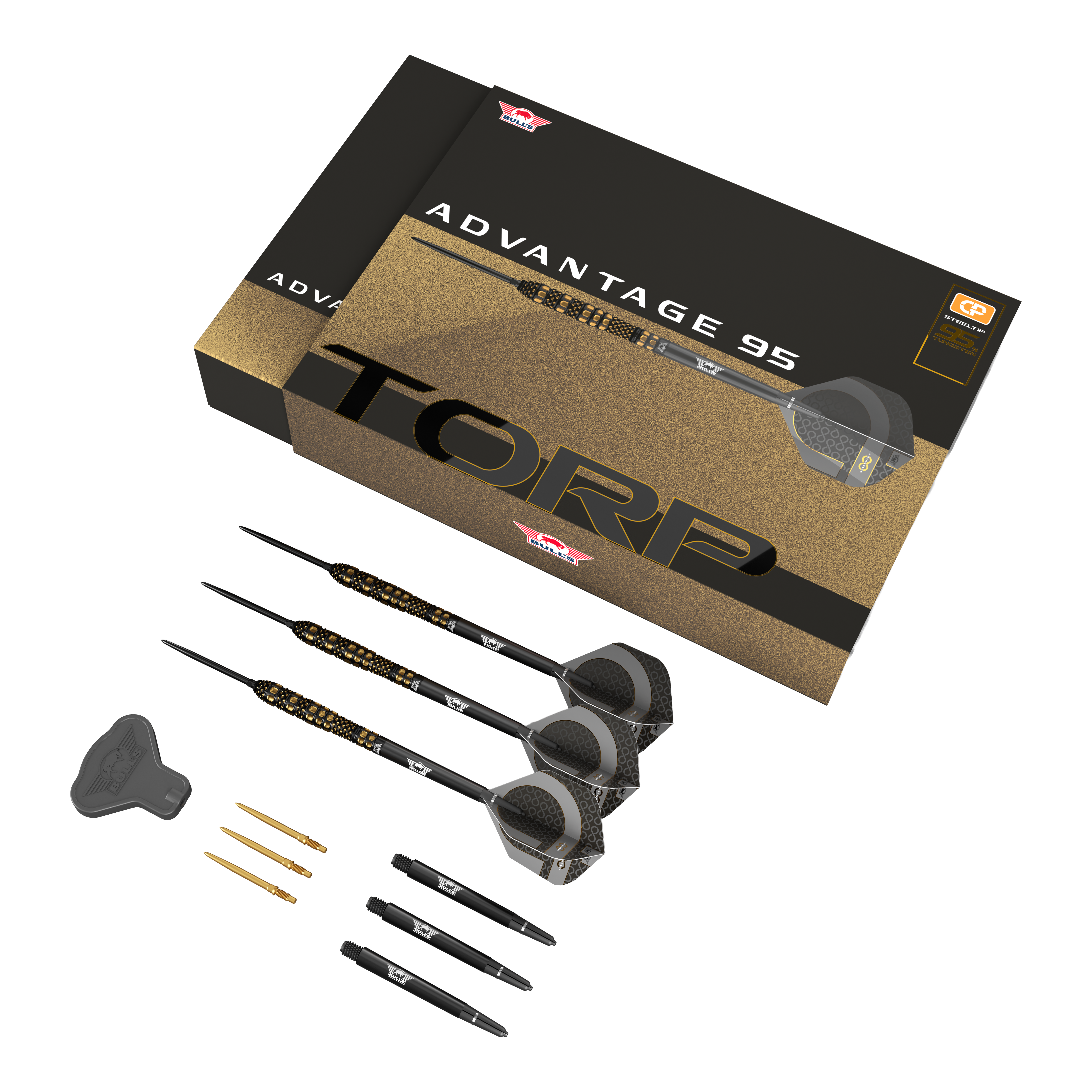 Šipky Bulls NL Advantage 95 Torp Convertible Point Steel Darts