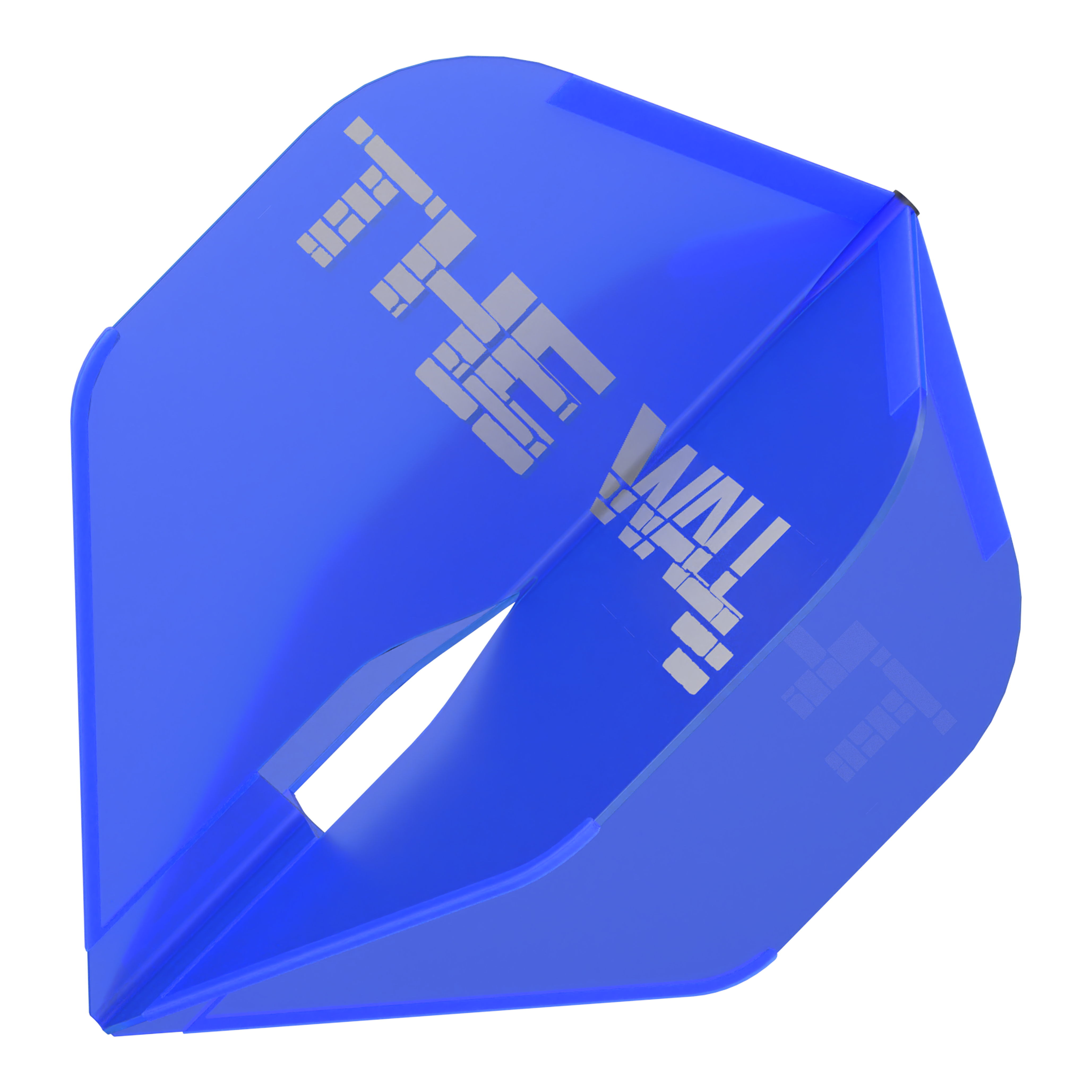 Letky Martin Schindler Blue L-L-Style1PRO Dies ist ein blauer Dartflight des Modells "L-Style Martin Schindler Blau L1PRO". Auf dem Flight steht in weißen Blockbuchstaben "THE WALL".