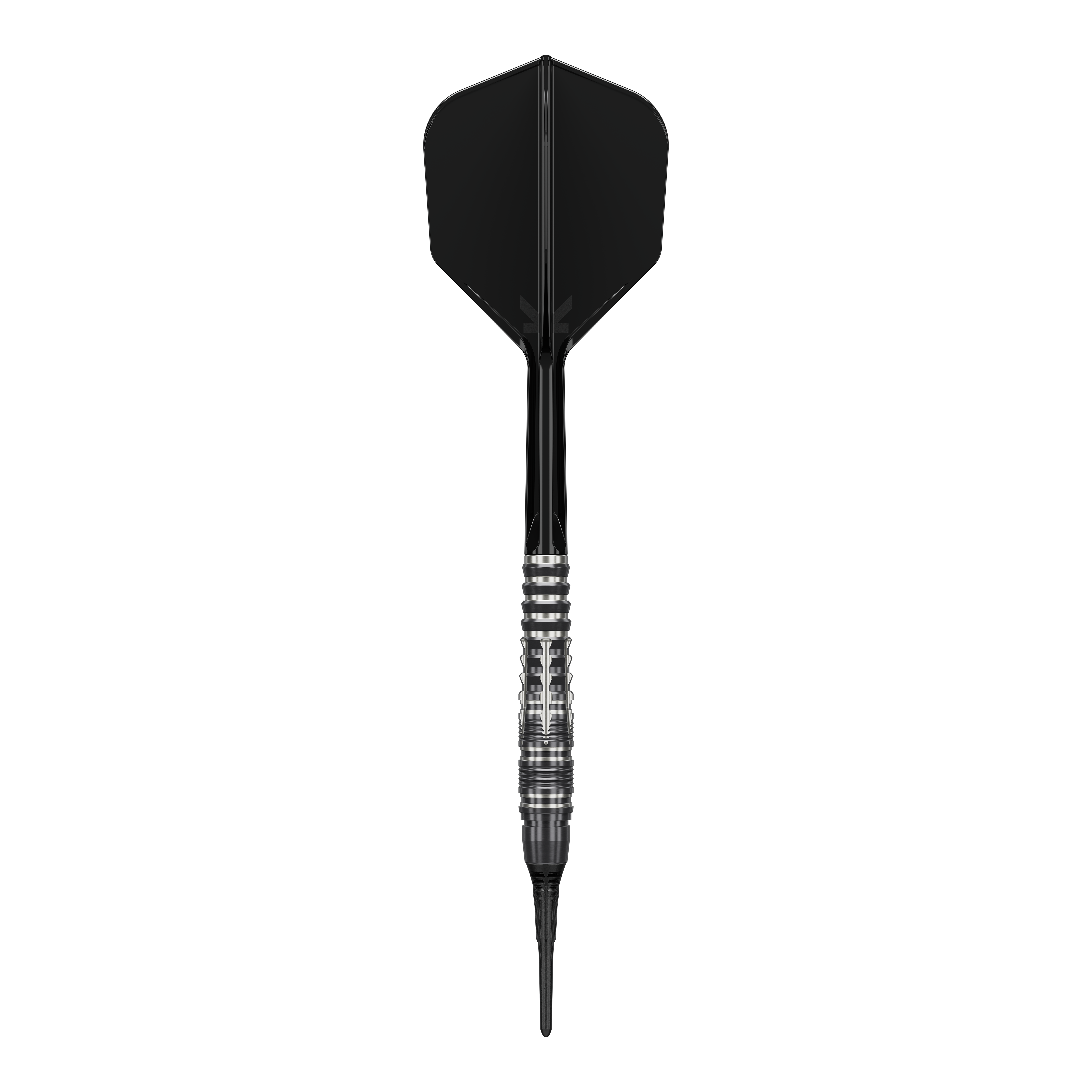 Hier sieht man die Target Black Marque Blaze Softdarts - 18g. Sie sind speziell für den Softdart-Sport entwickelt.