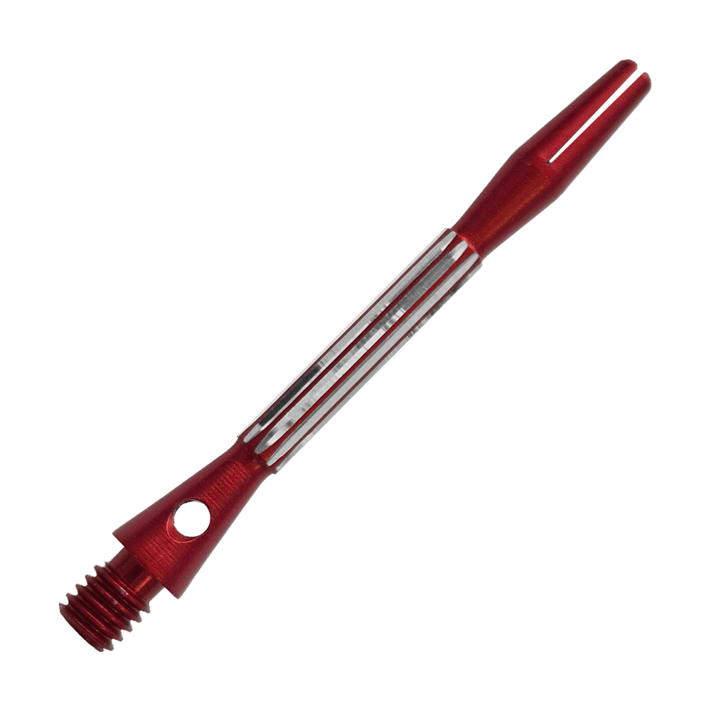 Hliníkové shafty Bulls NL Flash 2 - červené - 46 mm Bulls NL Flash 2 Aluminium Shafts in Rot, 46 mm lang. Das Bild zeigt einen roten Aluminiumschaft für Dartpfeile.