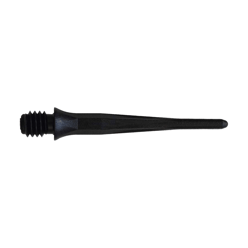 Měkké hroty na šipky Caliburn 2BA, černé - balení 50 kusů Hier sieht man die Caliburn 2BA Softdartspitzen in Schwarz als 50er Packung. Die Spitzen sind ideal für Softdartspiele geeignet.