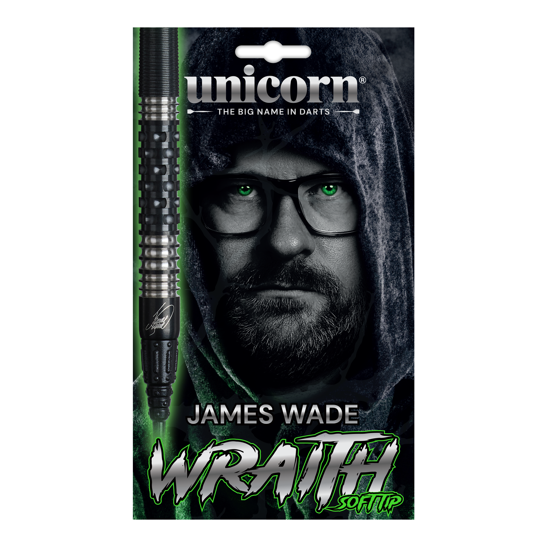 Měkké šipky Unicorn Wraith James Wade - 19g Abgebildet sind die Unicorn Wraith James Wade Softdarts - 19g. Die Darts haben ein schlankes Design für präzises Werfen.