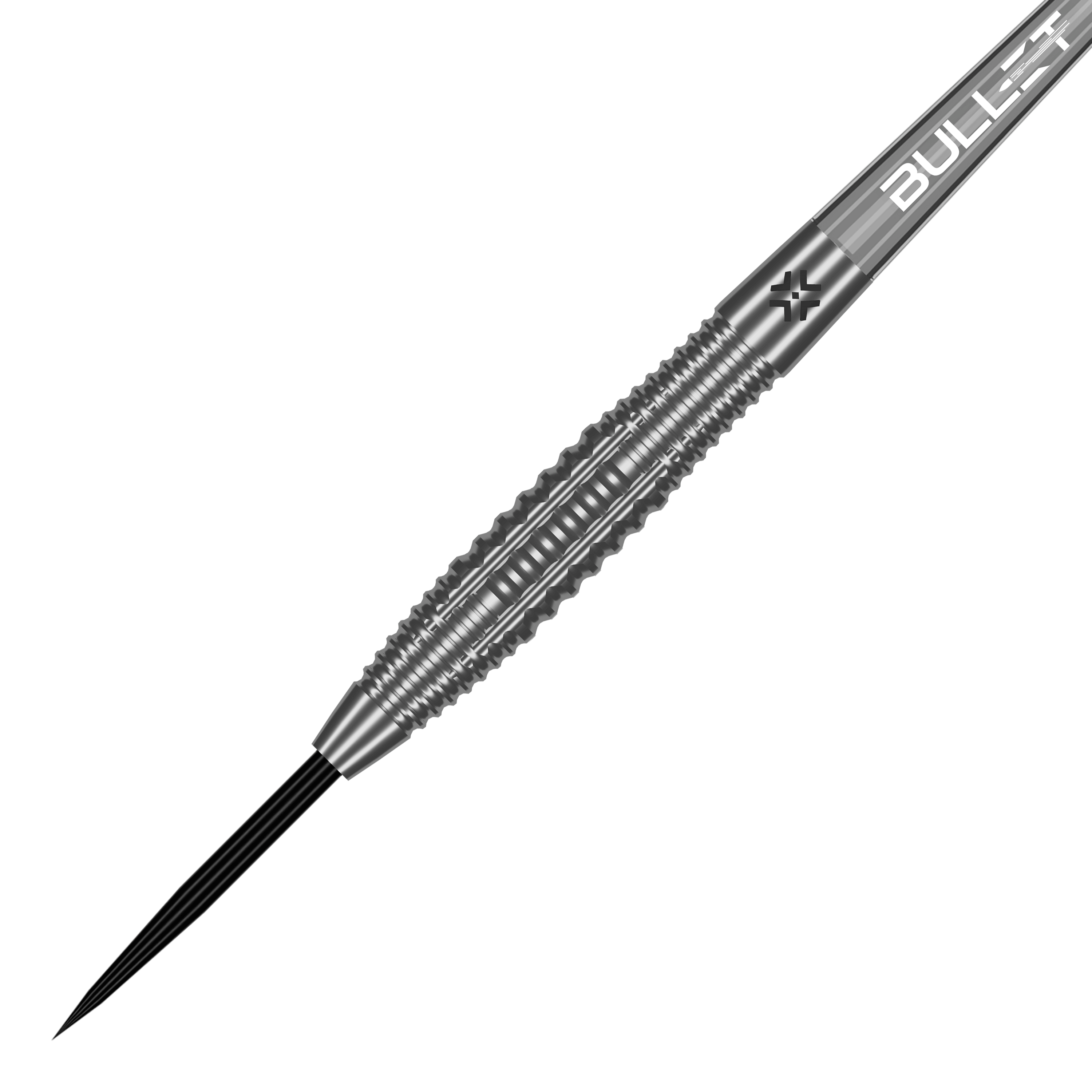 Ocelové šipky Bullet Ranger Das Bild zeigt Bullet Ranger Steeldarts. Die Steeldarts liegen nebeneinander und sind gut sichtbar.