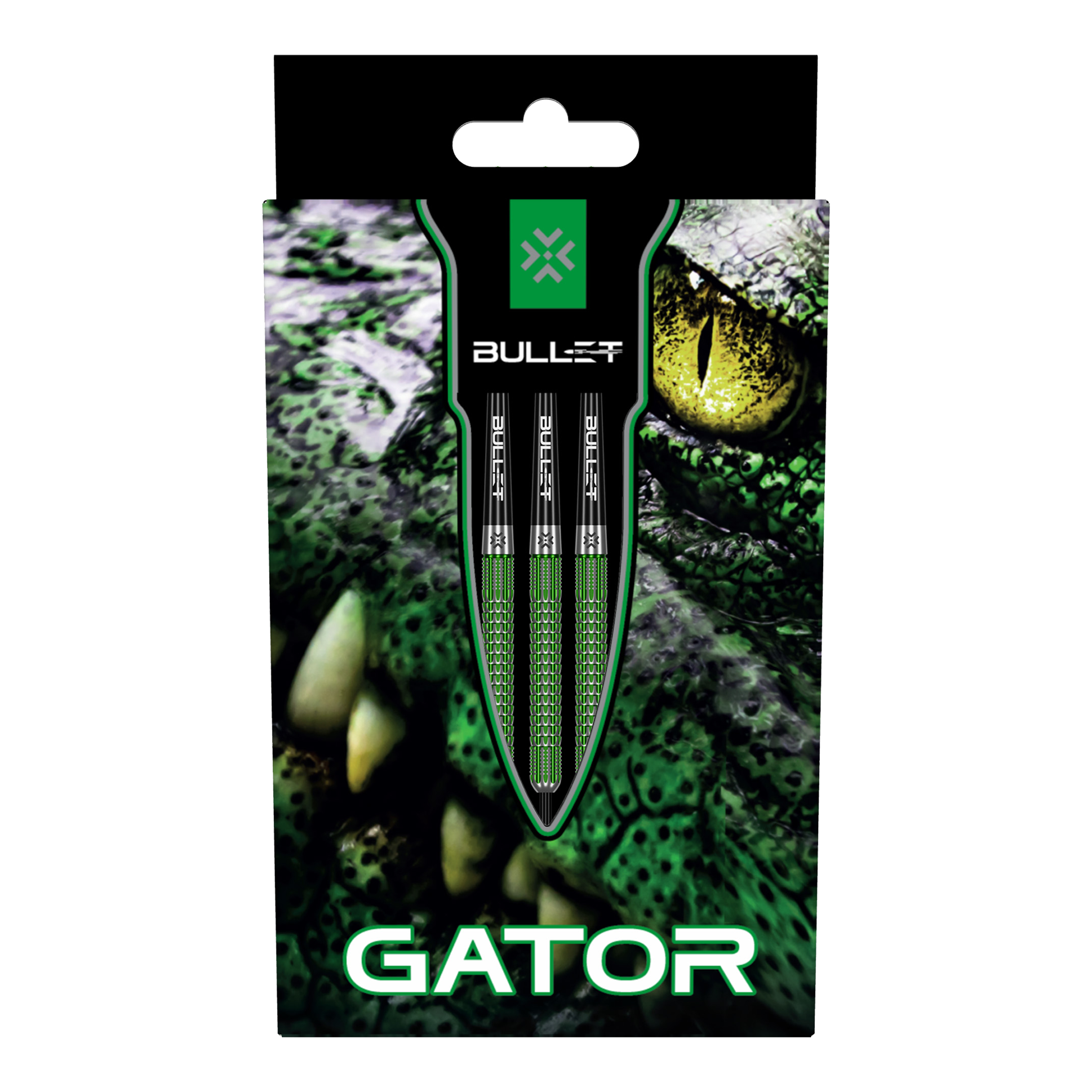 Ocelové šipky Bullet Gator Abgebildet sind die Bullet Gator Steeldarts. Sie sind speziell für Präzision und Kontrolle beim Dartspiel entwickelt.