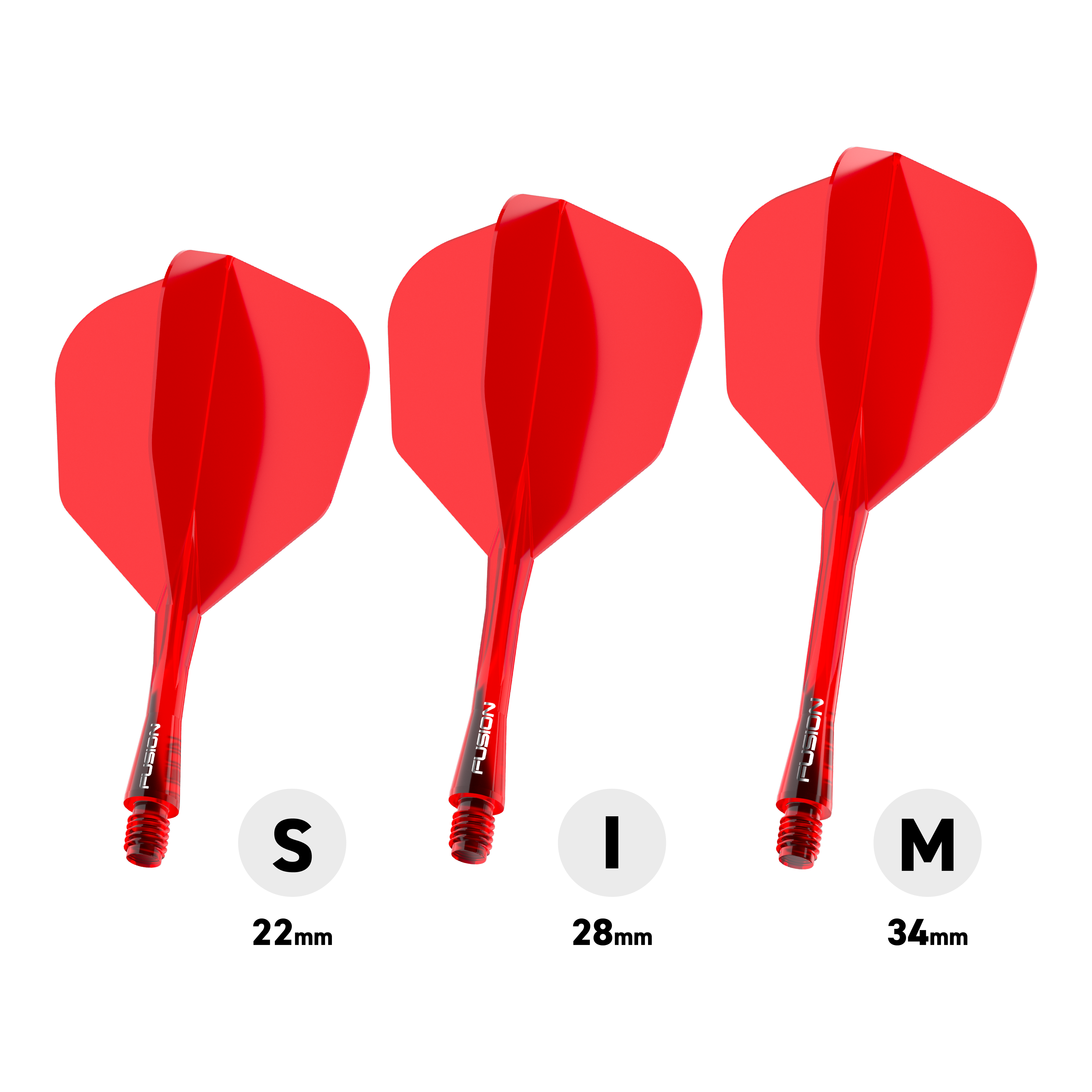 Systém letky Winmau Fusion č. 6, červená Das Bild stellt das Winmau Fusion Flight-Shaft-System No6 in Rot dar. Dieses System kombiniert Flight und Shaft in einem roten Design.
