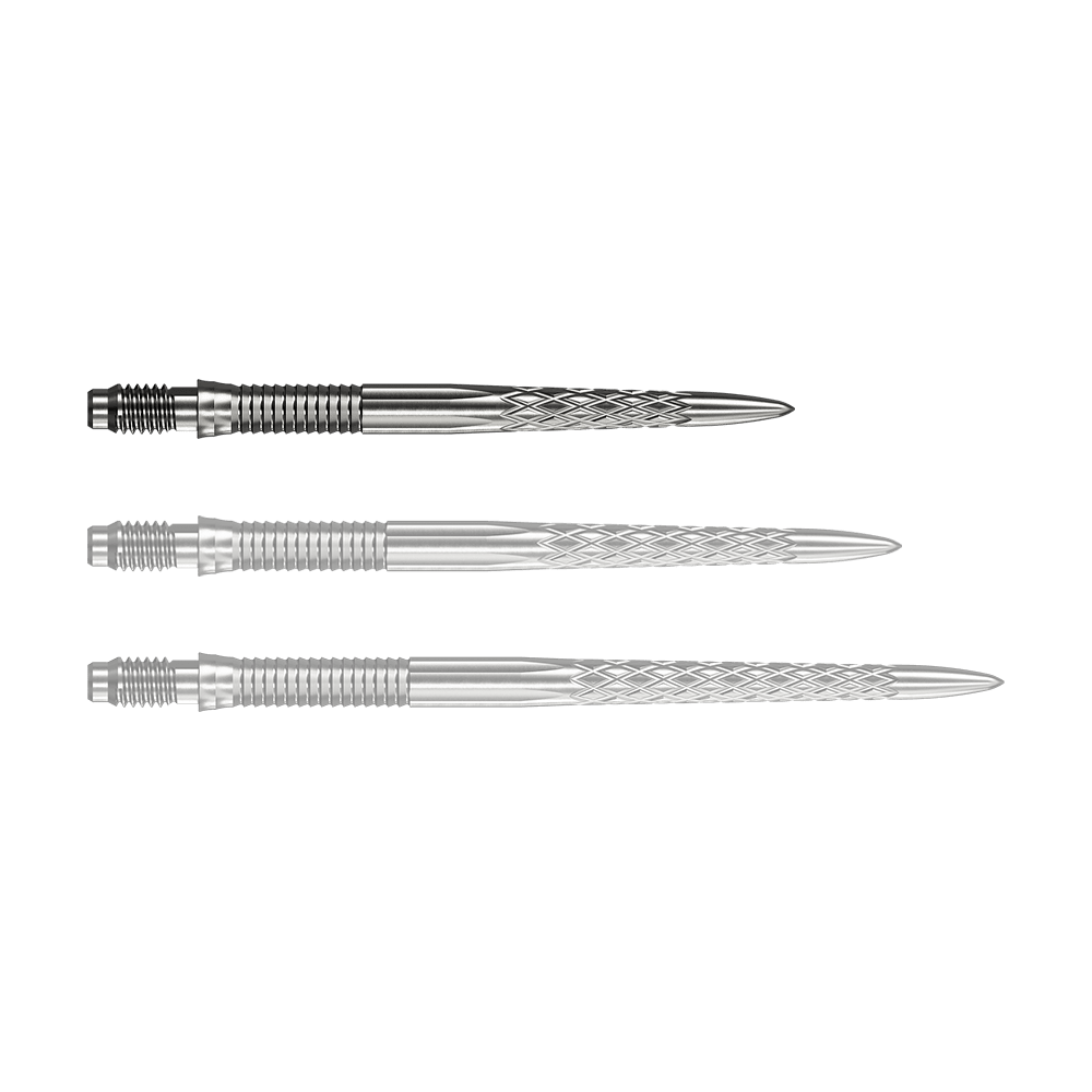 Špičky na šipky Mission R2.5 Rapid Point DSX - stříbrné Abgebildet ist eine einzelne Mission R25 Rapid Point DSX Dartspitze in Silber mit 30mm Länge. Sie wird häufig für Präzision und Haltbarkeit beim Dartspielen verwendet.