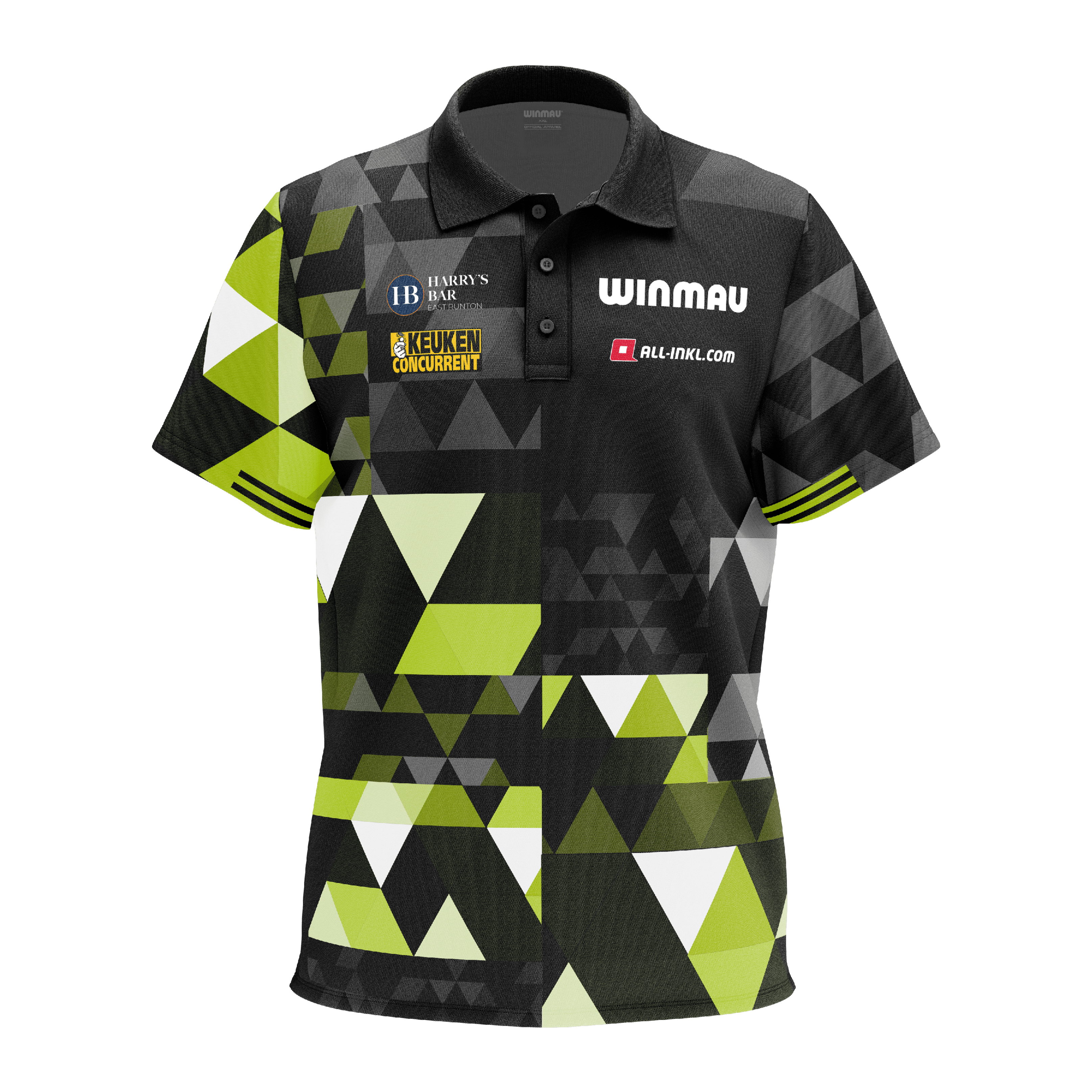 Poloshirt der Winmau Michael Van Gerwen Fan-Edition. Das Produkt ist als Fanartikel für Michael Van Gerwen entworfen.