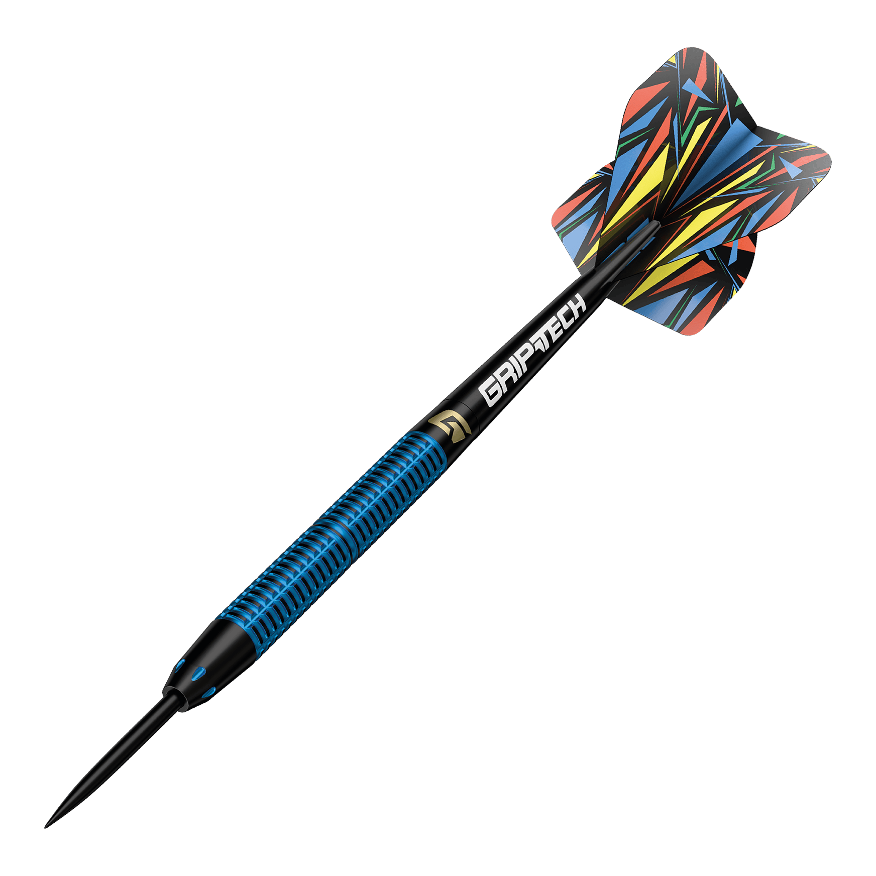 Šipky GOAT Athlete Blue Tungsten Steel Abgebildet sind GOAT Athlete Black Tungsten Steeldarts. Sie werden häufig in Wettkämpfen verwendet.