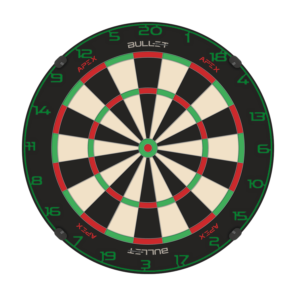 Kroužek s číslem na terč Bullet Hier ist ein weiterer Dartboard-Zahlenring in Grün abgebildet. Das Bild betont die Details des Zahlenrings.