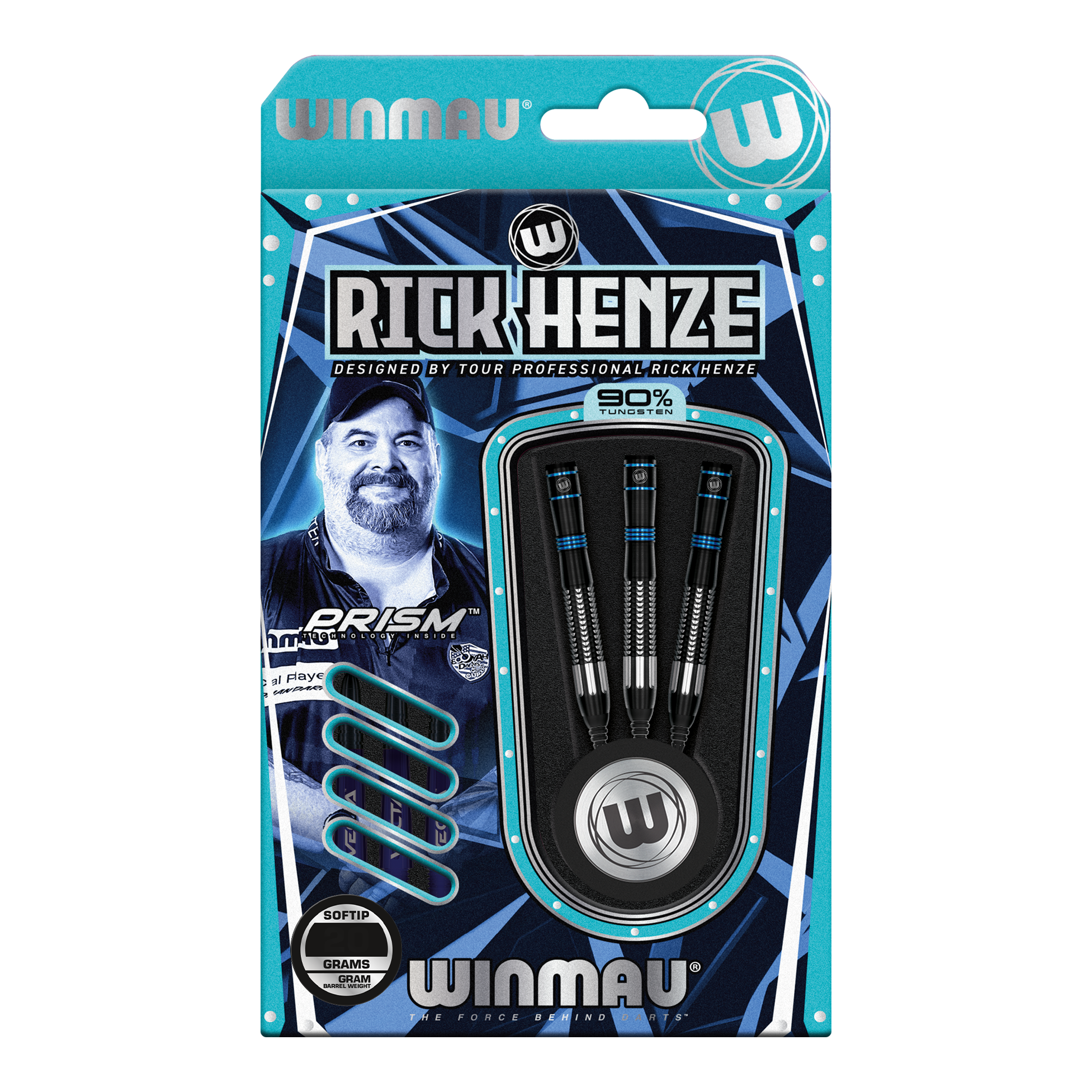 Winmau Rick Henze měkké šipky - 21g