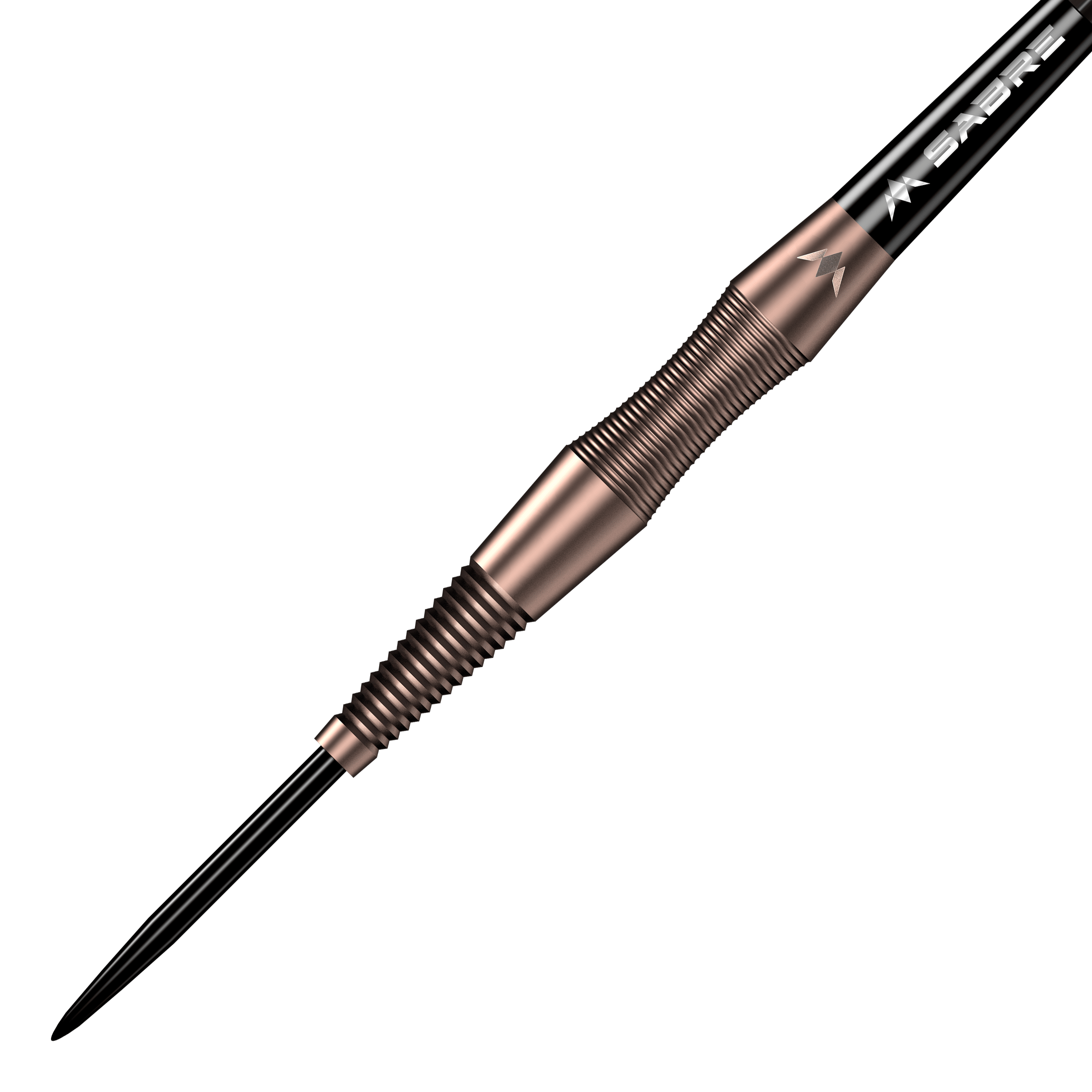 Mission Deadshot Bronze Steeldarts - 23g wird auf dem Bild gezeigt. Die Steeldarts sind für Präzision und Langlebigkeit entwickelt.