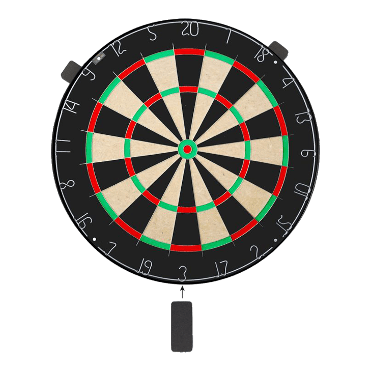 Sada terčů Karella BullOut včetně 2 sad ocelových šipek Abgebildet ist das Karella Dartboard BullOut Set inklusive zwei Sätzen Steeldarts. Dieses Set ist ideal für das heimische Dartspiel.