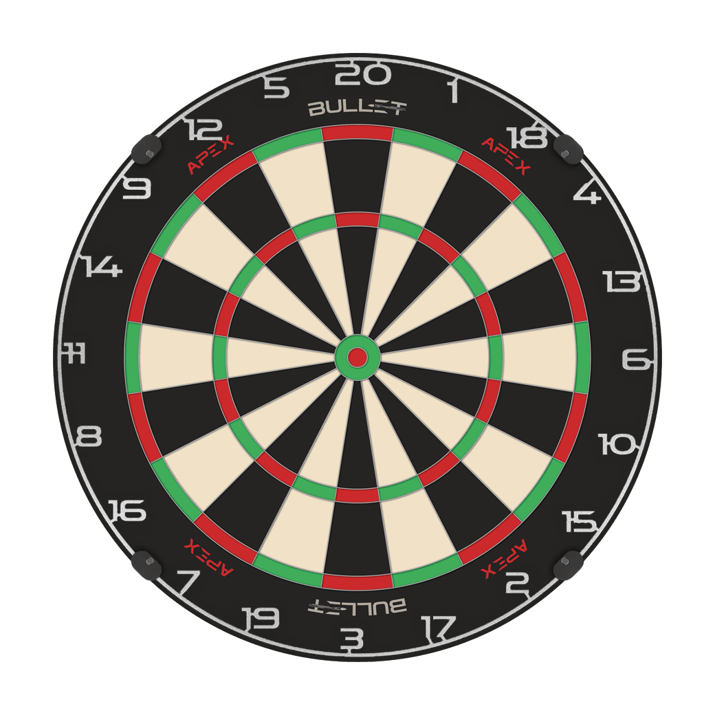 Kroužek s číslem na terč Bullet Dargestellt ist ein weiterer silberner Dartboard-Zahlenring. Er wird verwendet, um die Punktzahlen beim Dart zu markieren.