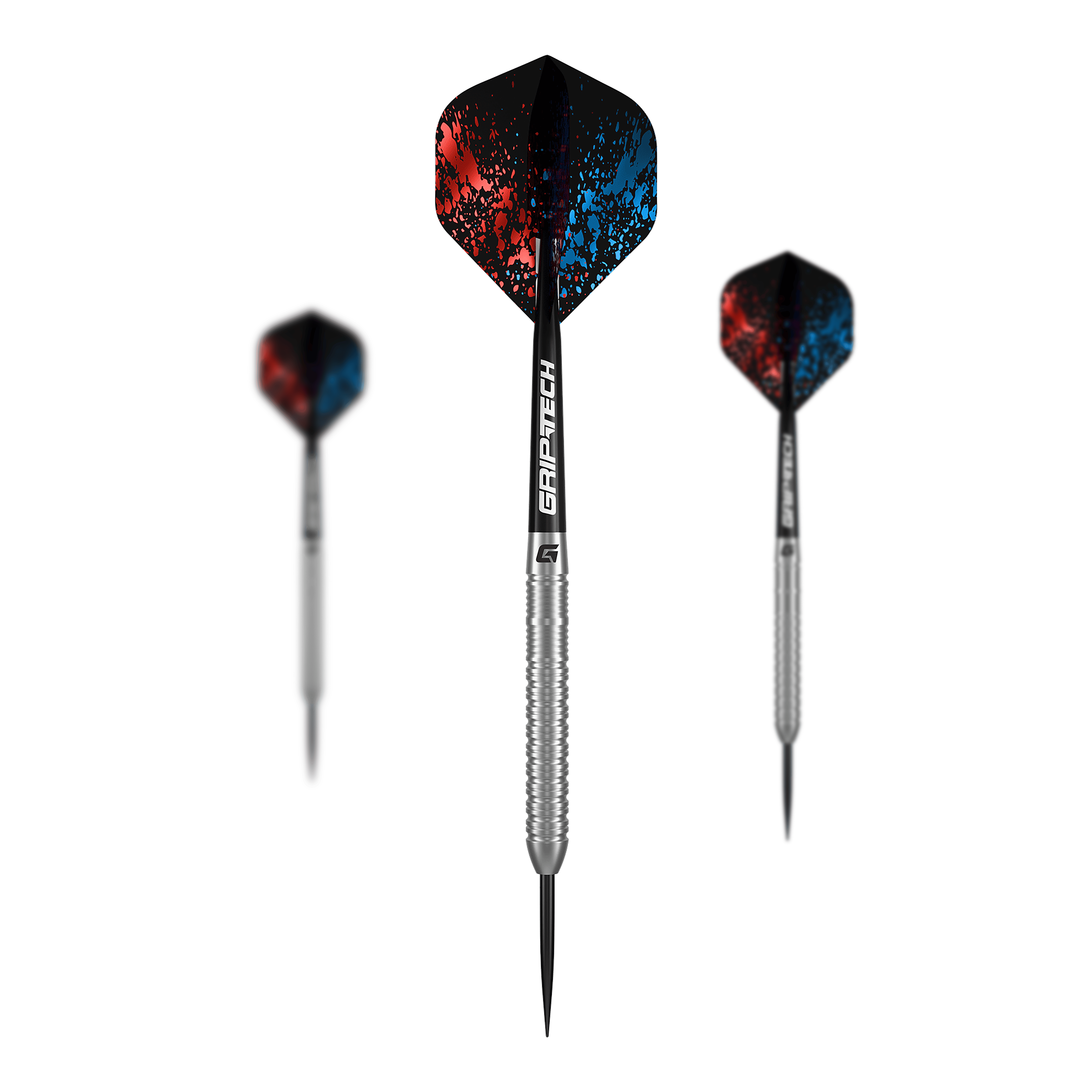 GOAT Inspire Steeldarts Set mit mehreren Darts. Das Set ist ideal für Dartspieler konzipiert.