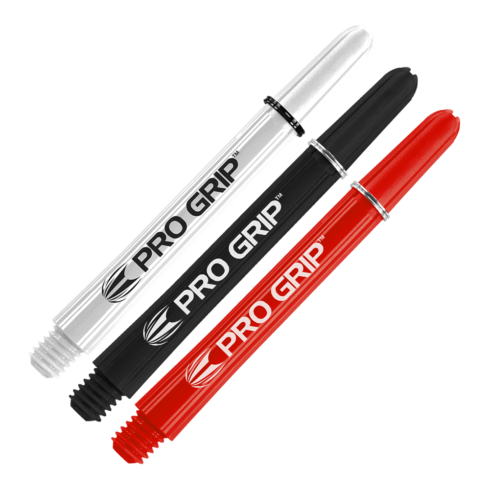 Target Pro Grip Shafts - 3 Sets - Schwarz Weiß Rot